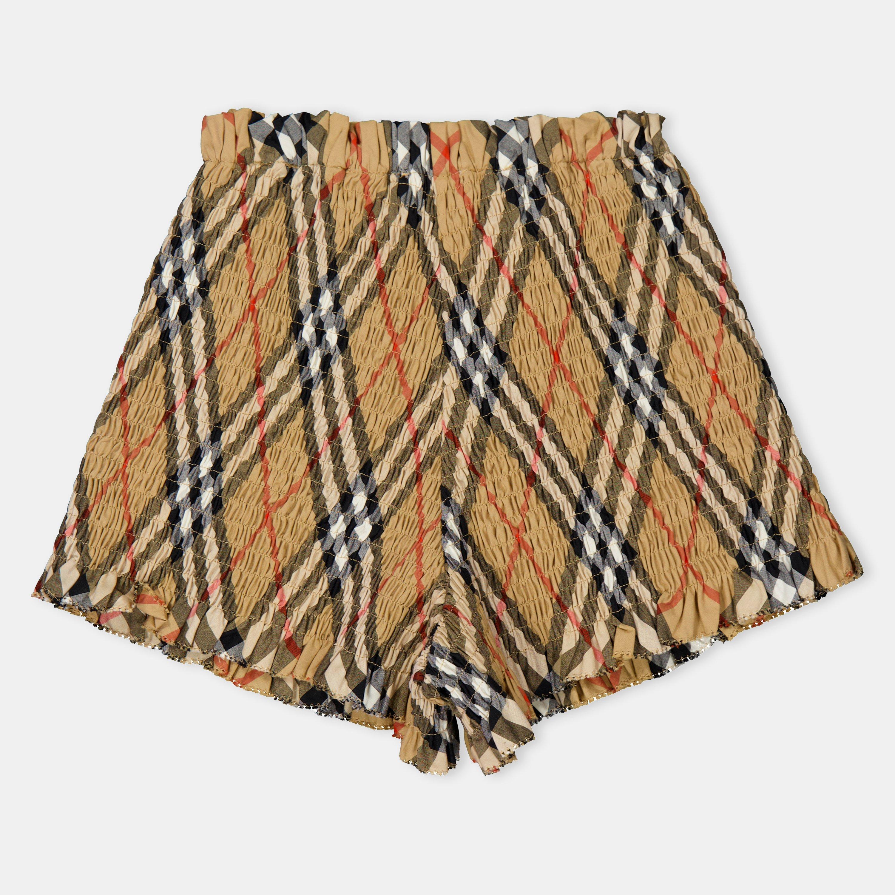 Sand B9368 - Burberry - Check Shorts Juniors - 2