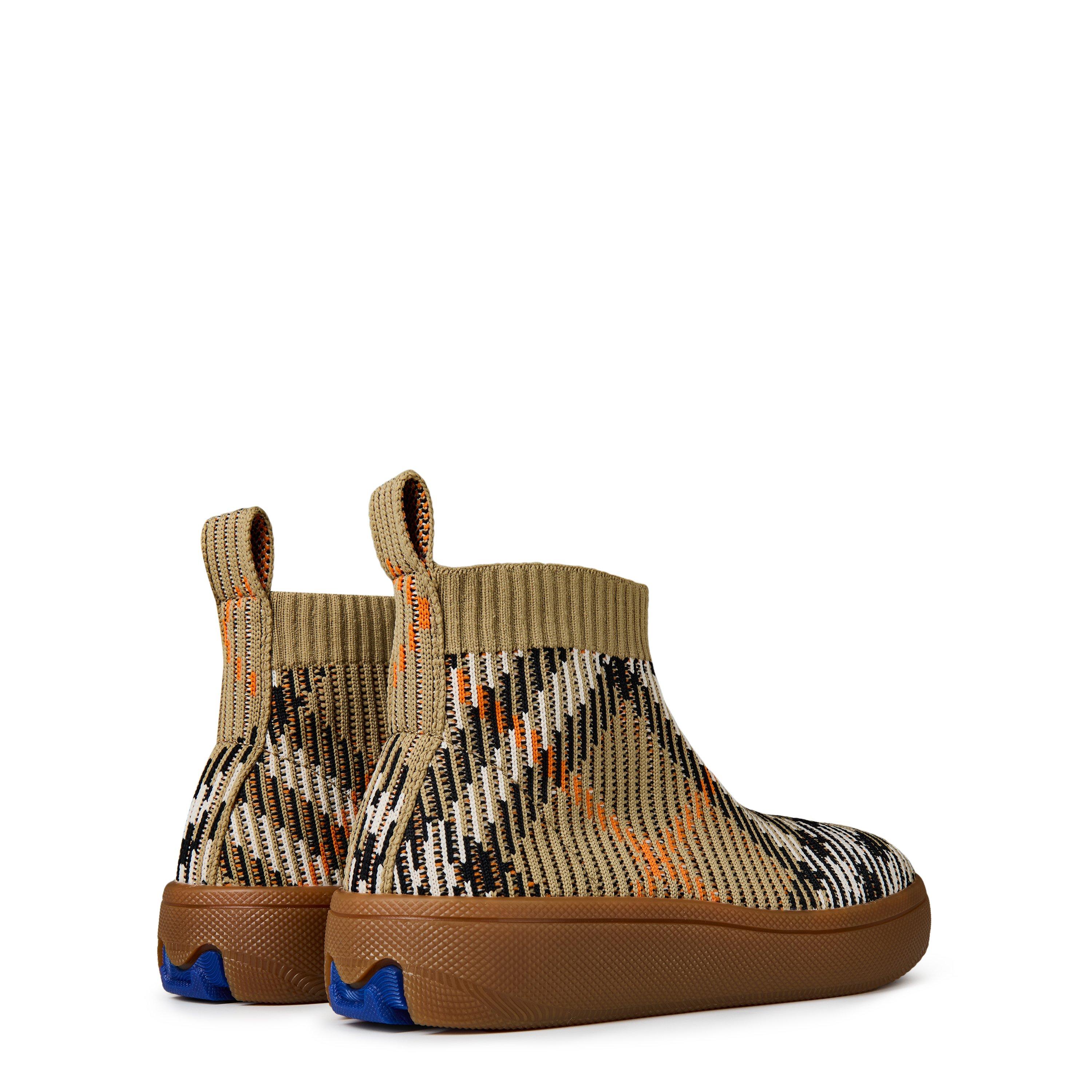 Sand B9368 - Burberry - Check Sock Sneakers Juniors - 4