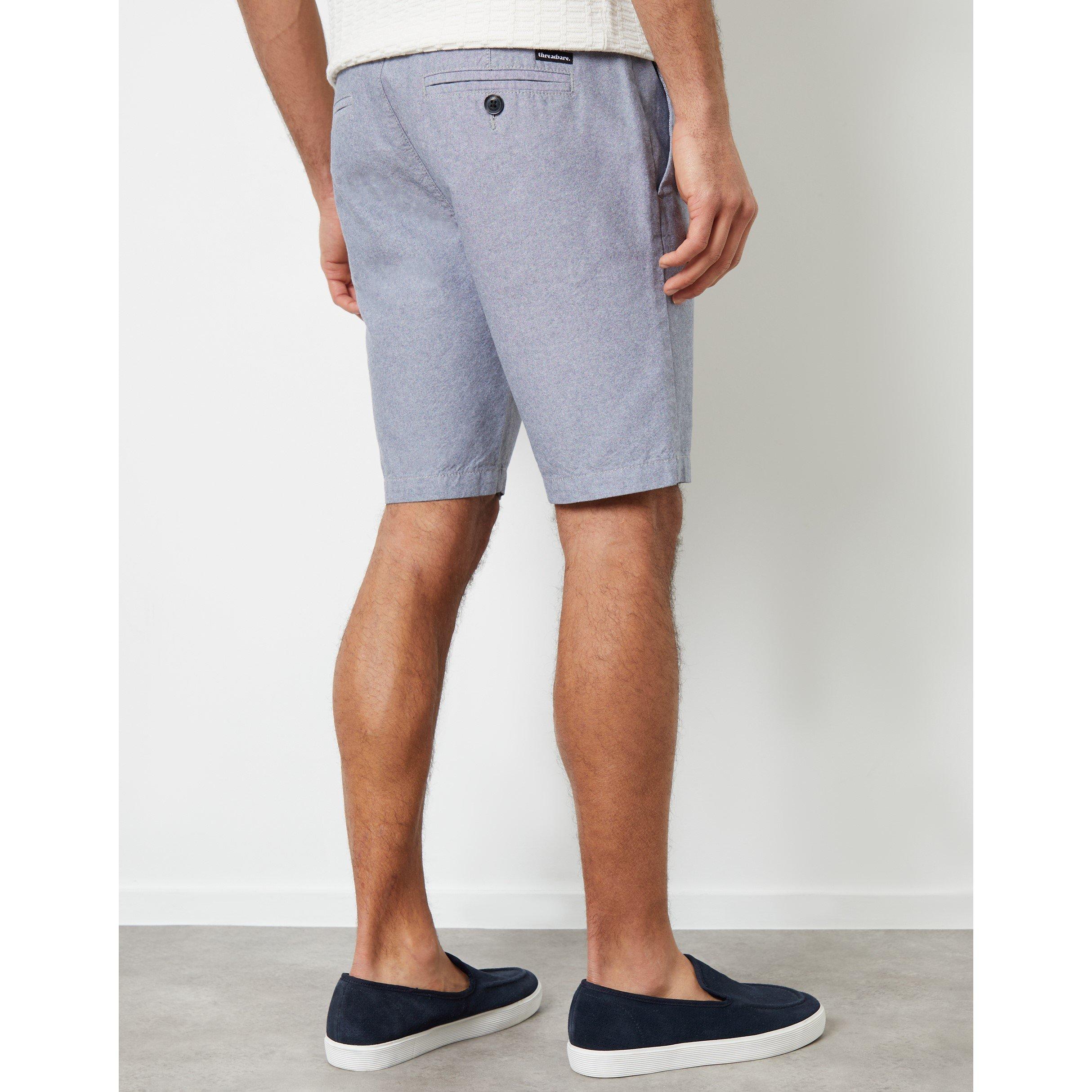 Denim Oxford - Threadbare - Men's Marino Woven Tracksuit Shorts - 3