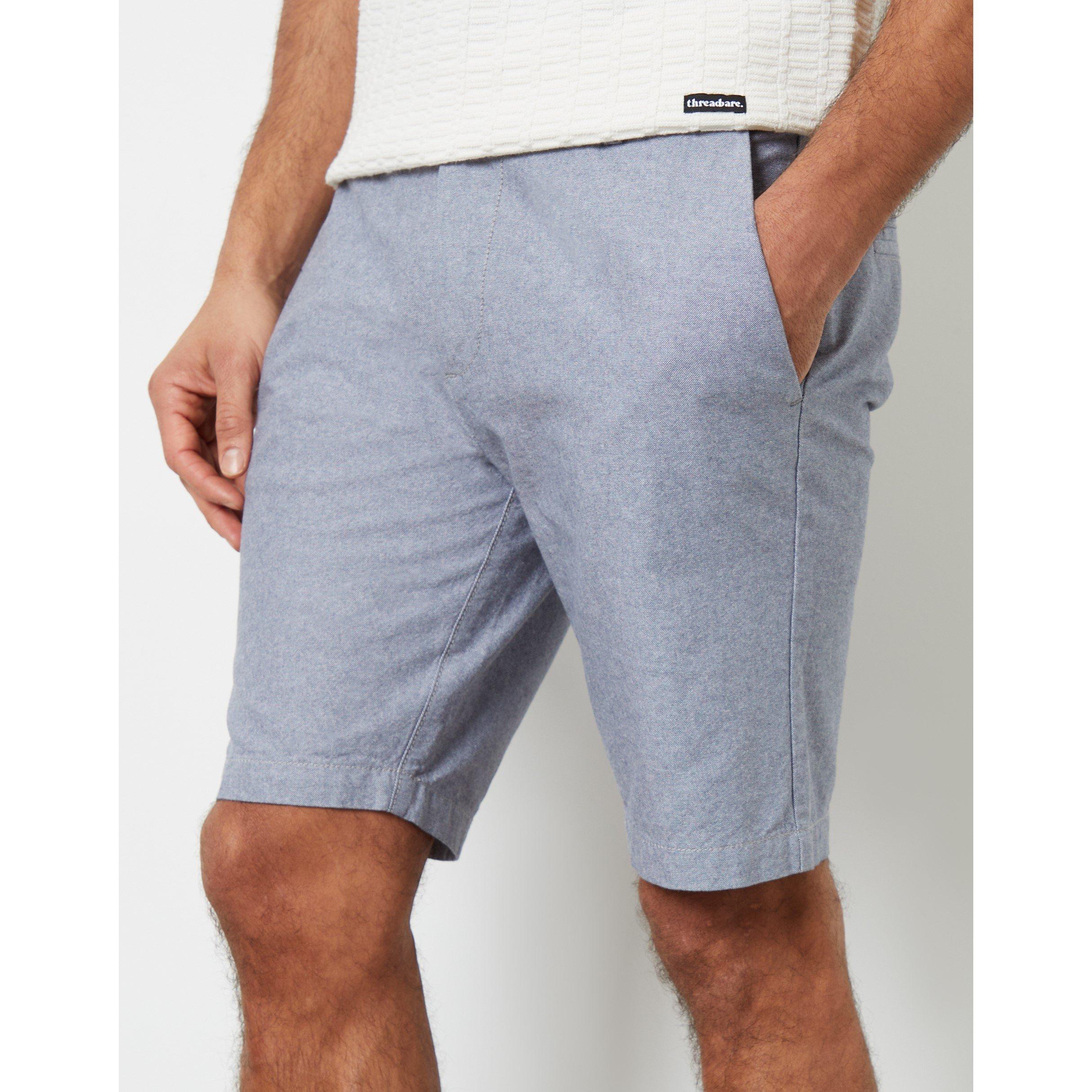 Denim Oxford - Threadbare - Men's Marino Woven Tracksuit Shorts - 4
