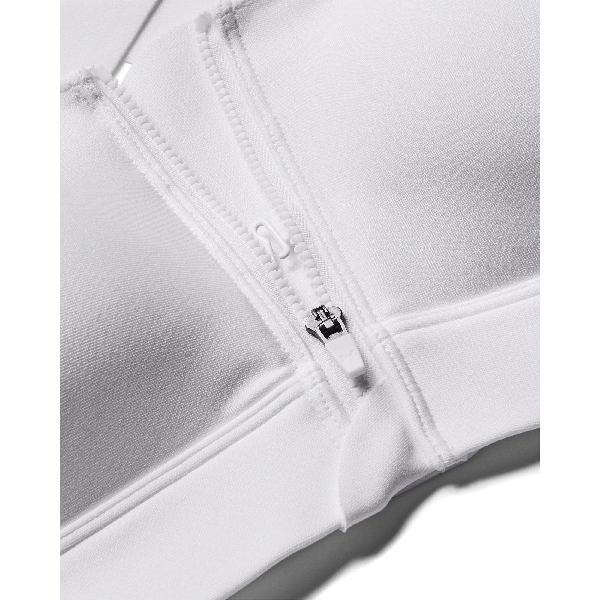 Hvid - Under Armour - Armour Ua Infinity High Zip 2.0 Bra Impact Sports Womens - 10