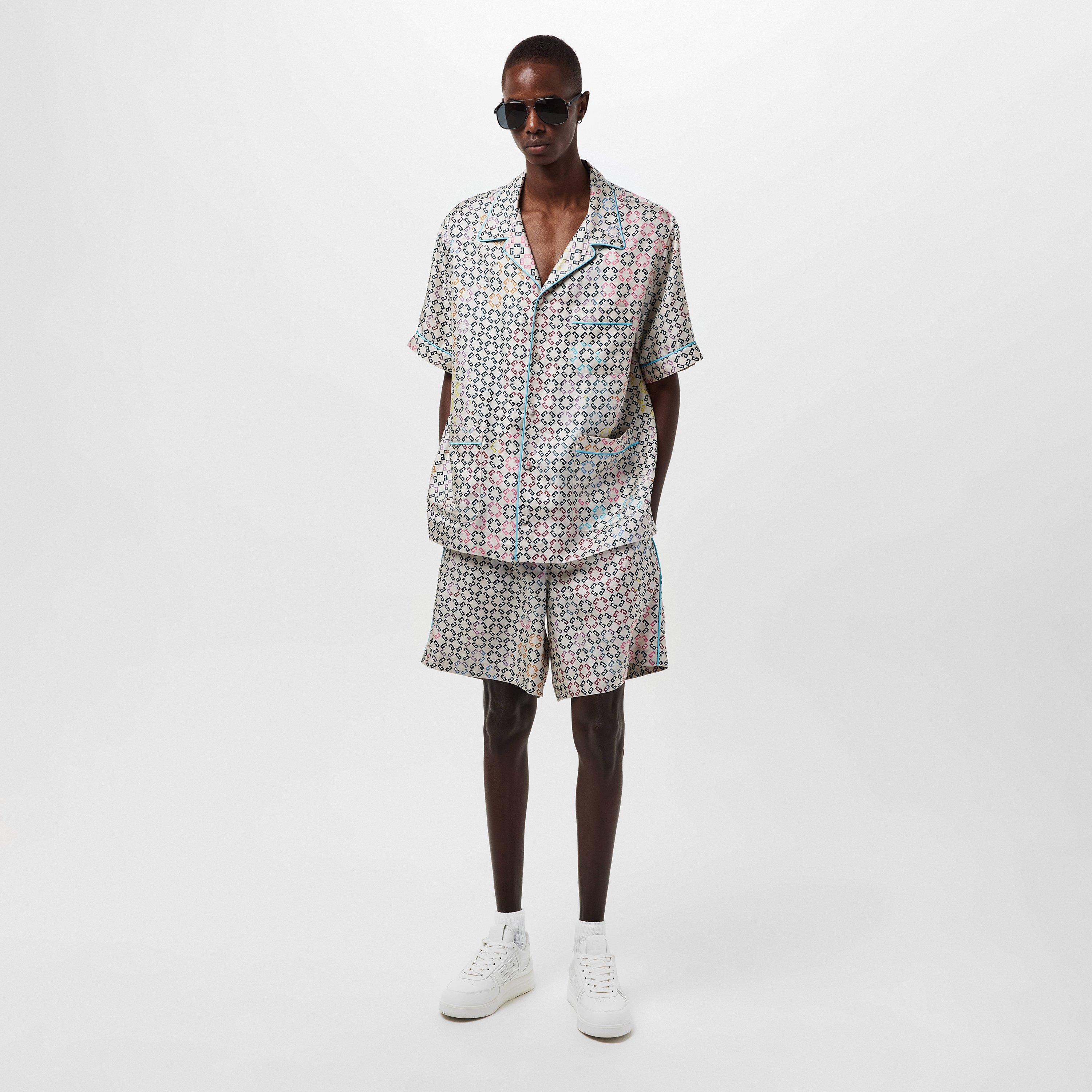 Multi - GIVENCHY - Men's GIV Mono Silk Tracksuit Shorts - 6