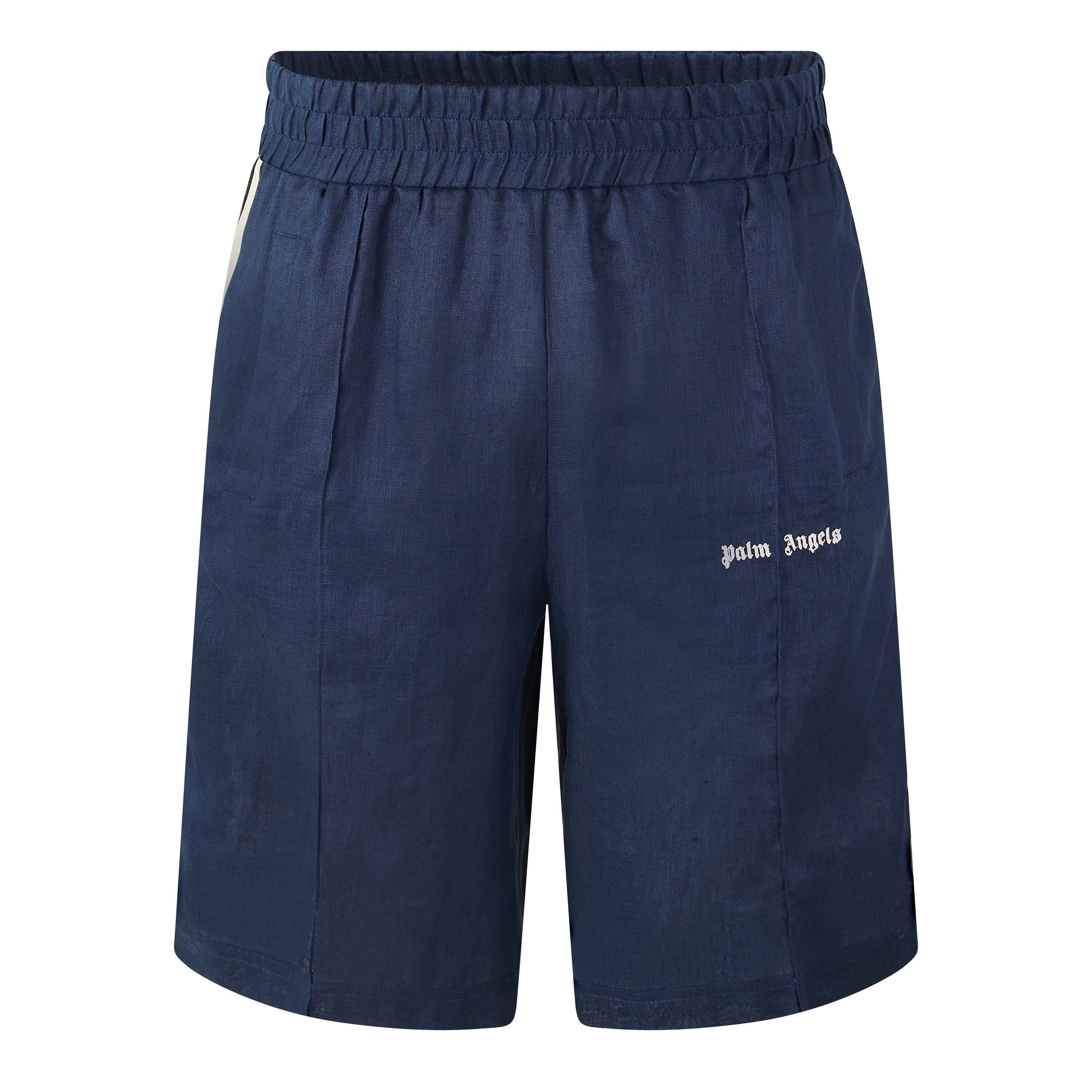 Navy - Palm Angels - Men's Woven Tracksuit Shorts - 1