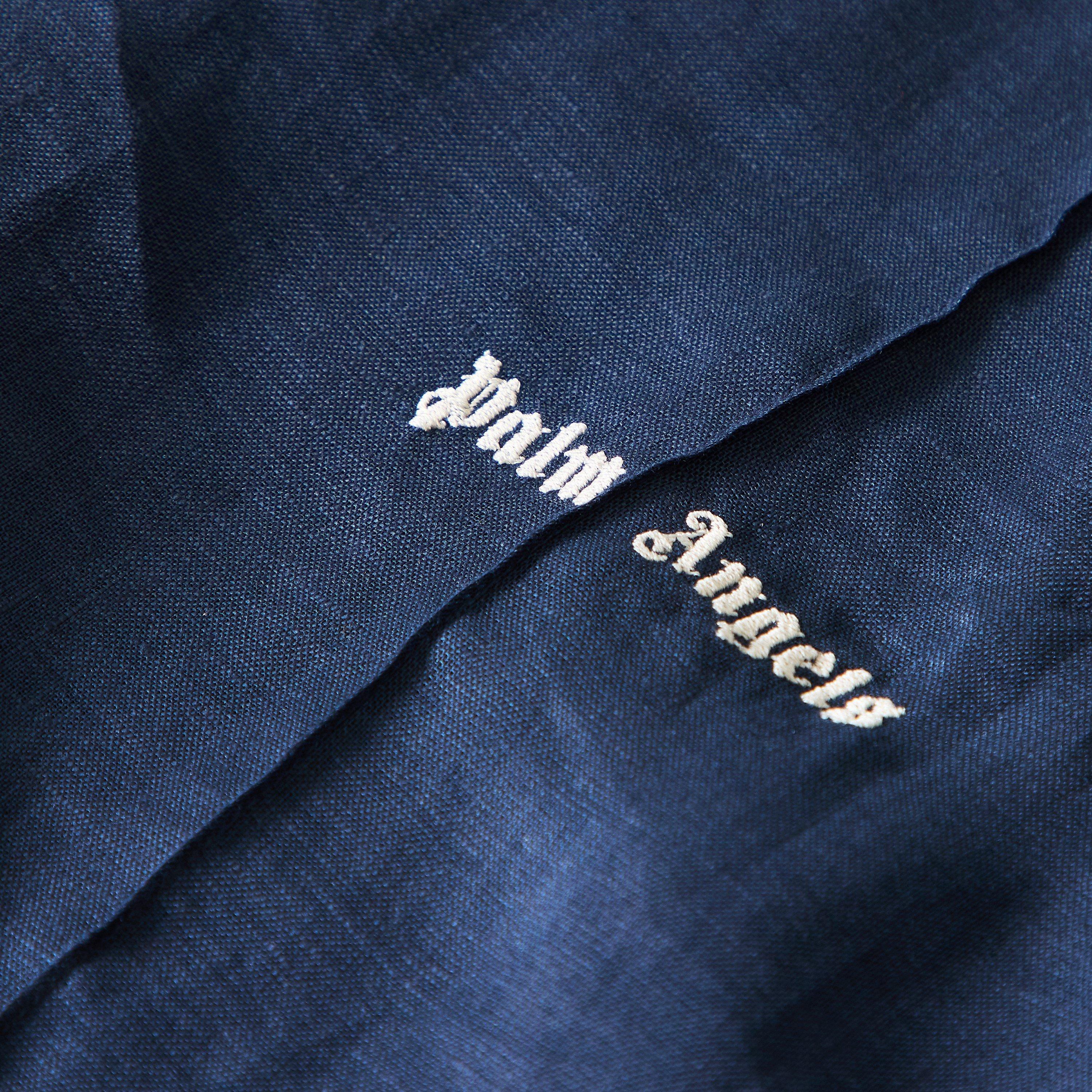 Navy - Palm Angels - Men's Woven Tracksuit Shorts - 3