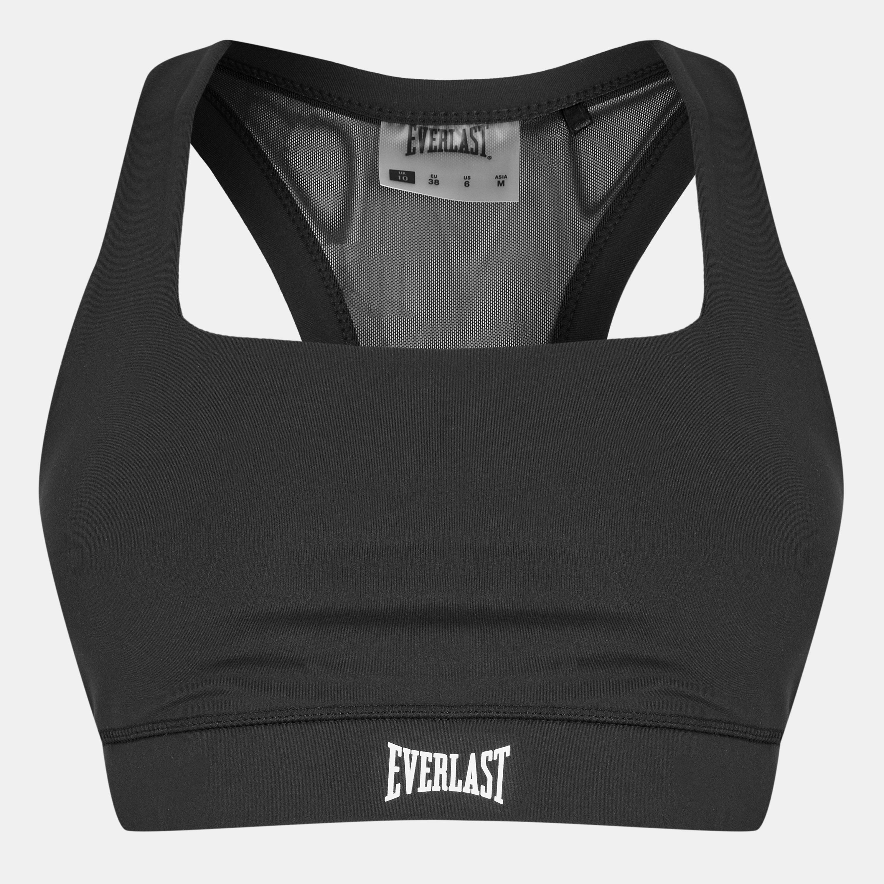 Negro - Everlast - High Impact Mesh Back Bras Womens