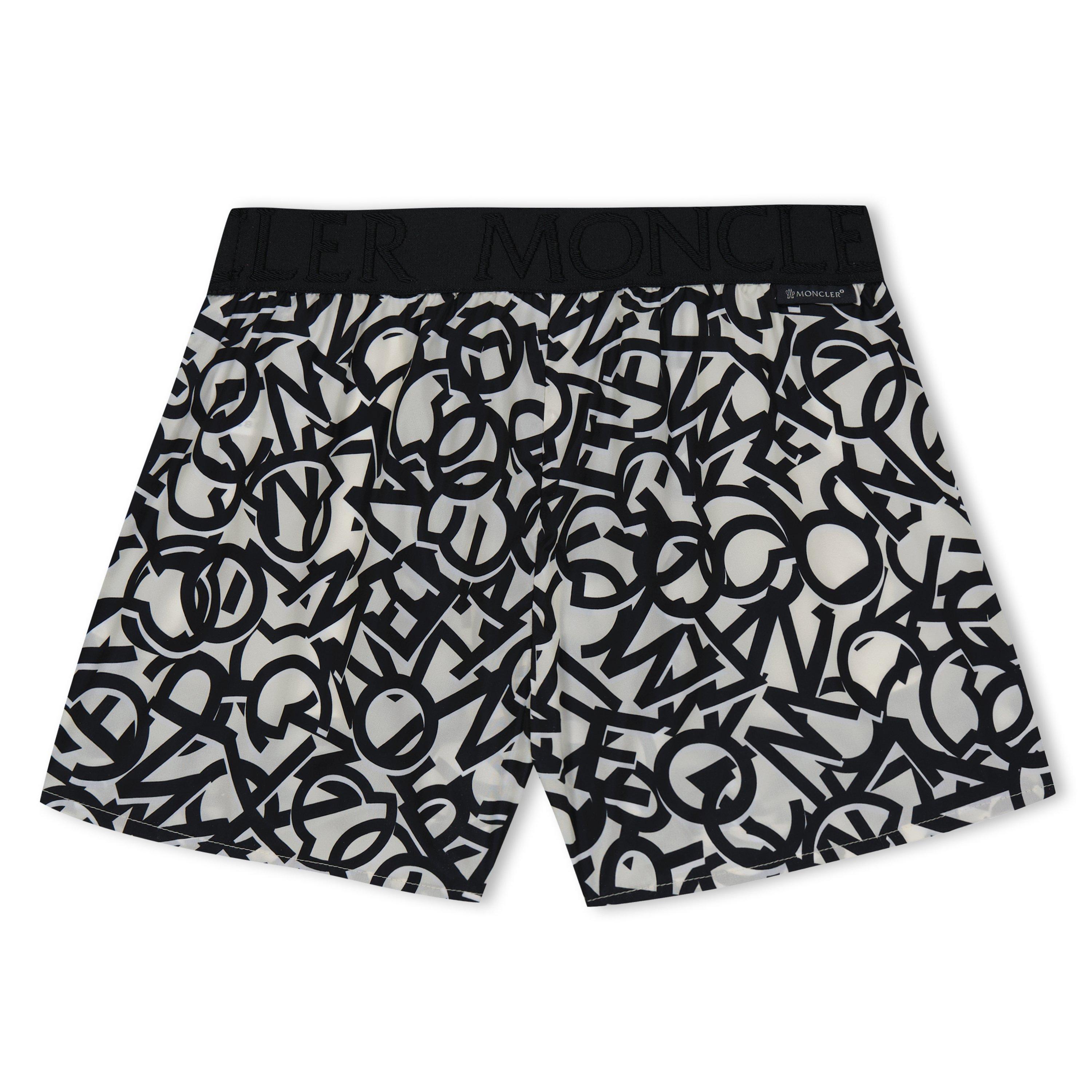 Black F90 - Moncler - Monogram Shorts Juniors - 2