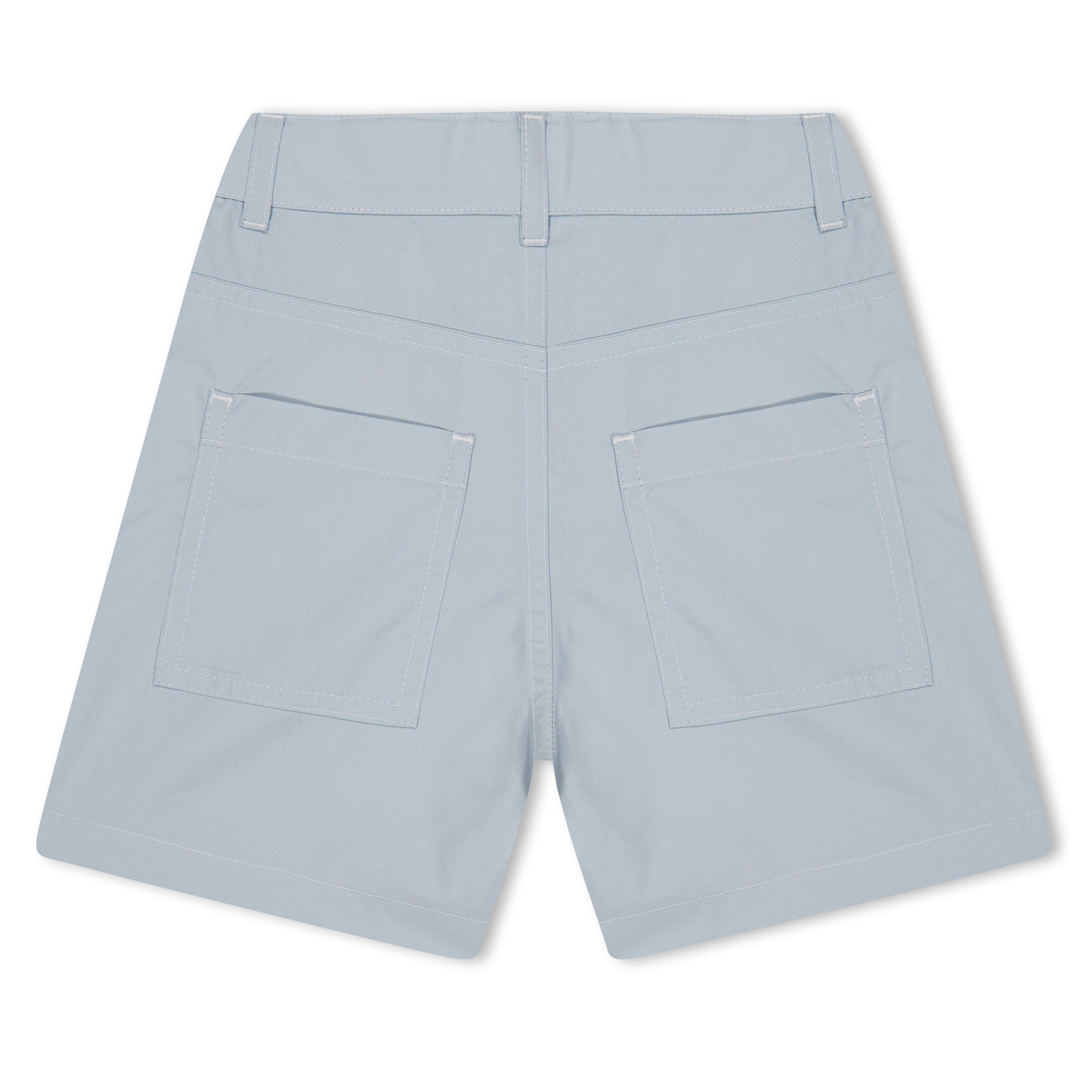 Blue F08S8 - Fendi - Logo Shorts Juniors - 2