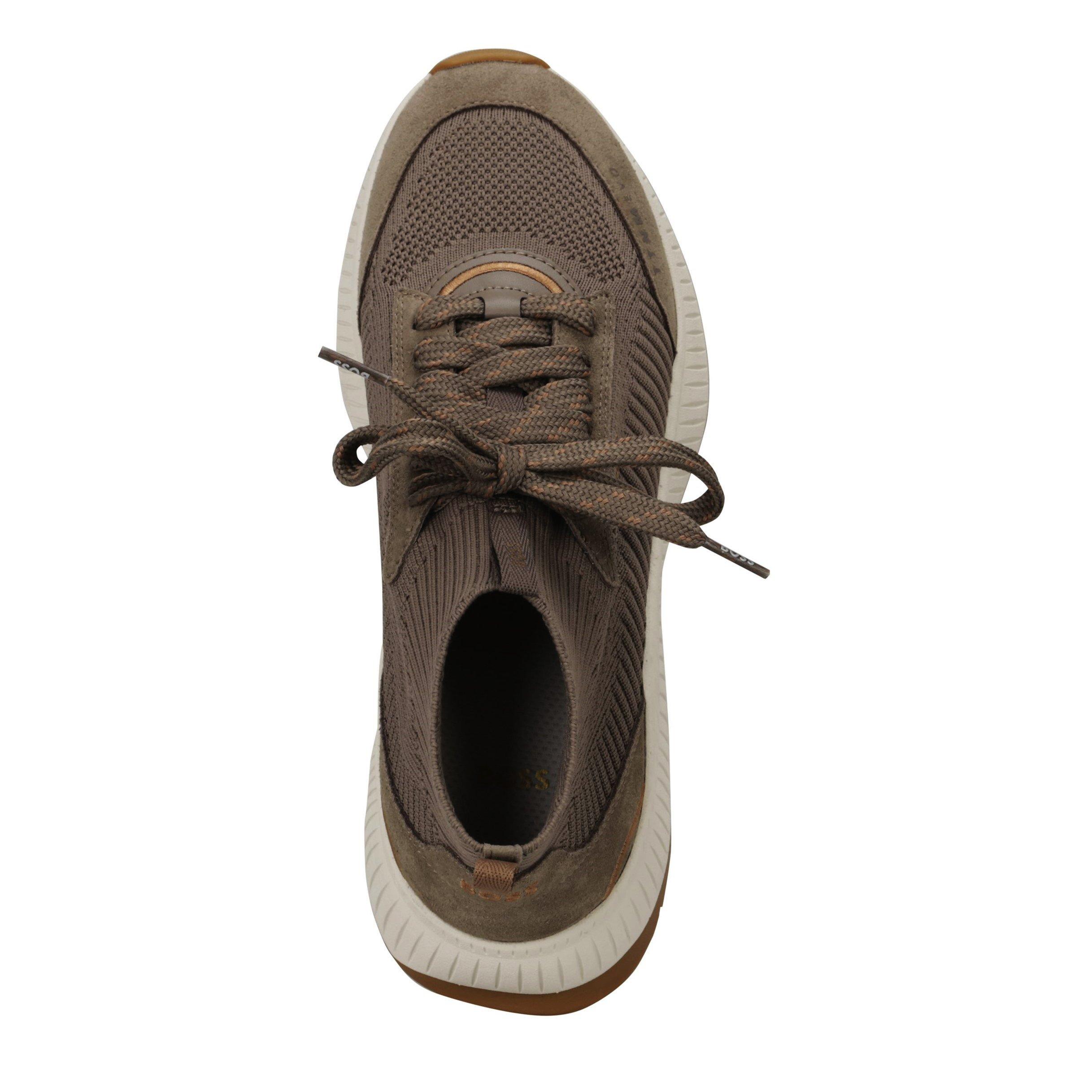 Medium Brown - Boss - Women's Fishbone Sock Trainers, Impeccable Grip and Stability Sneakers - 3