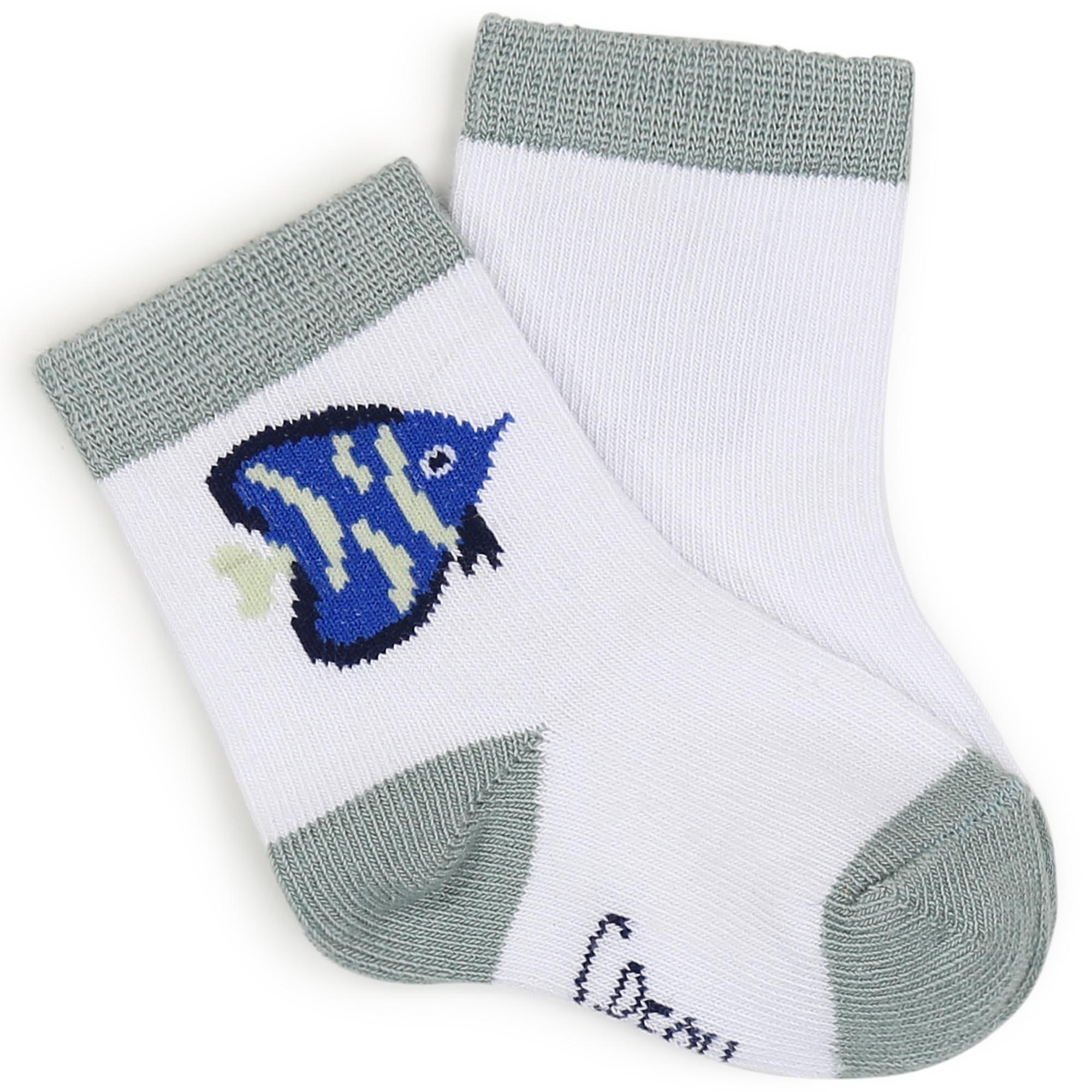 White Blue - Carrement Beau - Kids' Crew Socks - 2