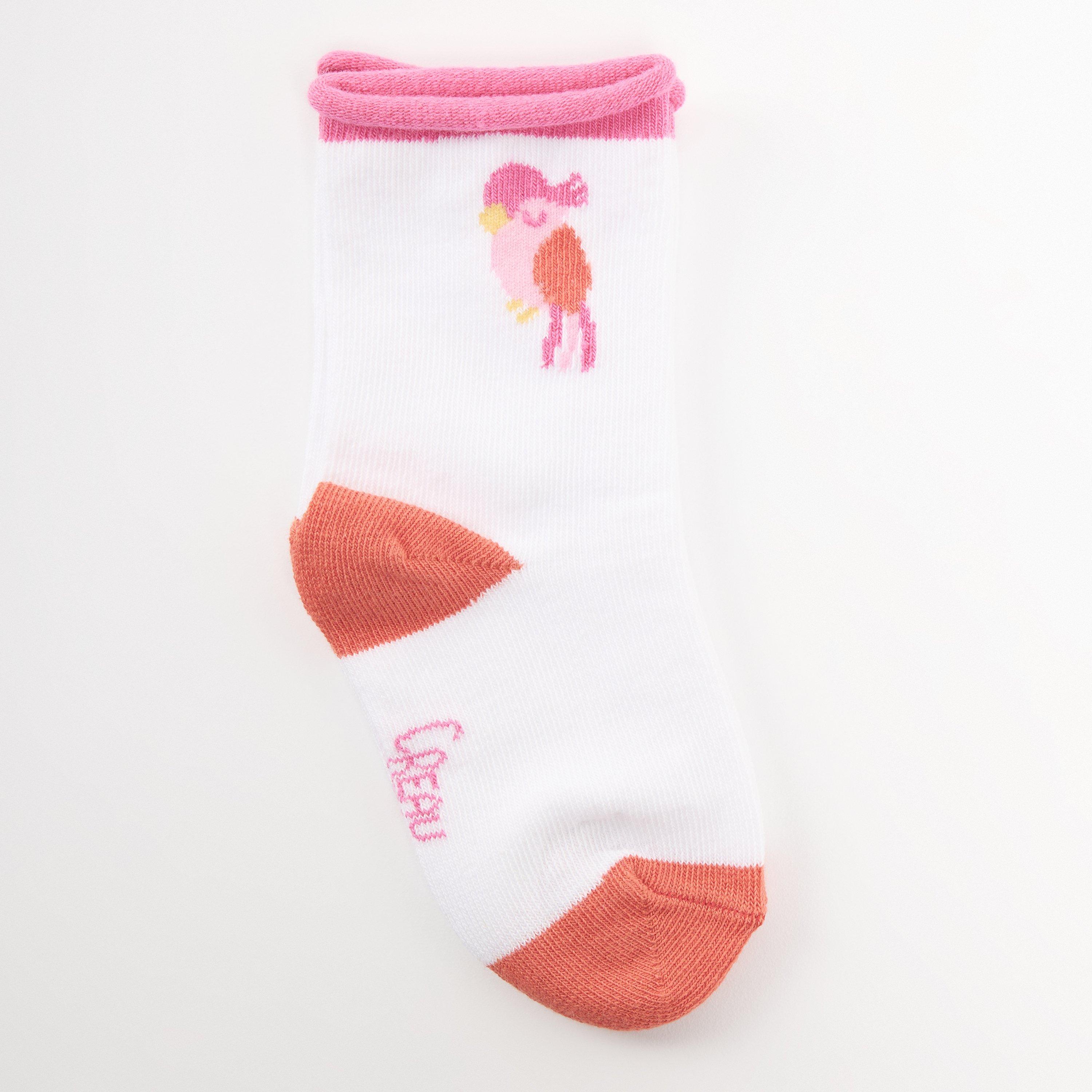 White Orange - Carrement Beau - Kids' Crew Socks - 2