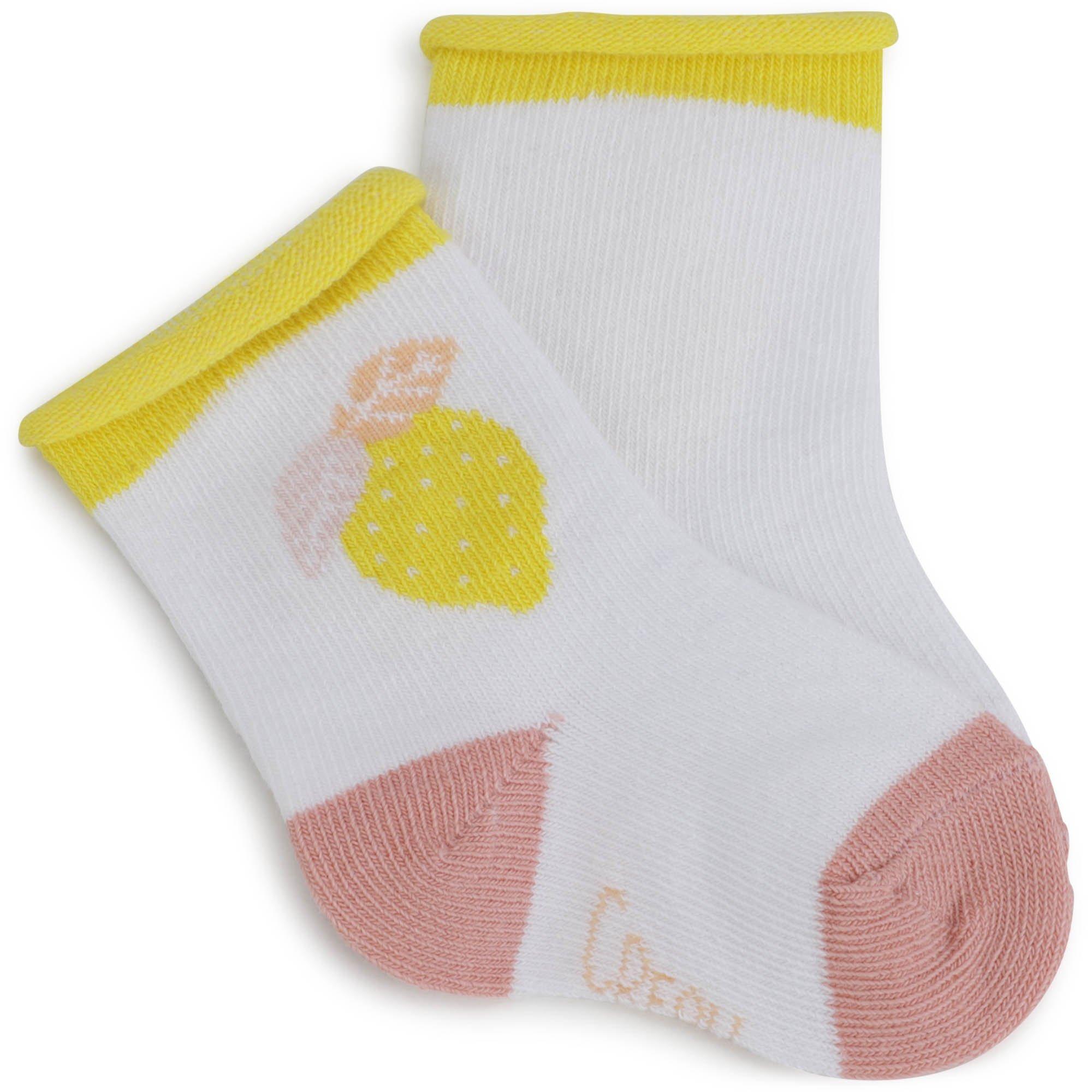 White Pink - Carrement Beau - Kids' Crew Socks - 2