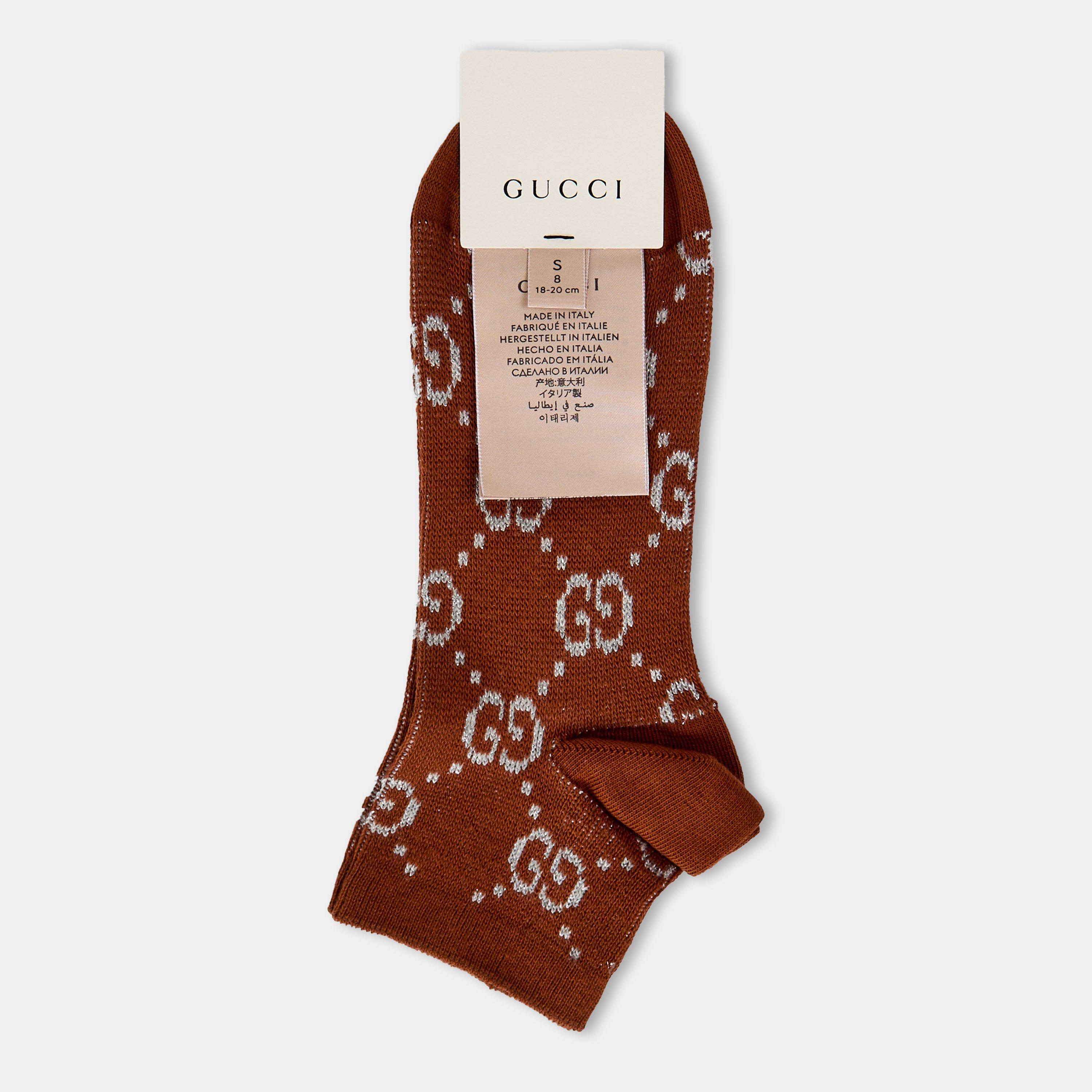 Brown/L Grey - Gucci - Women's Ankle Socks - 2