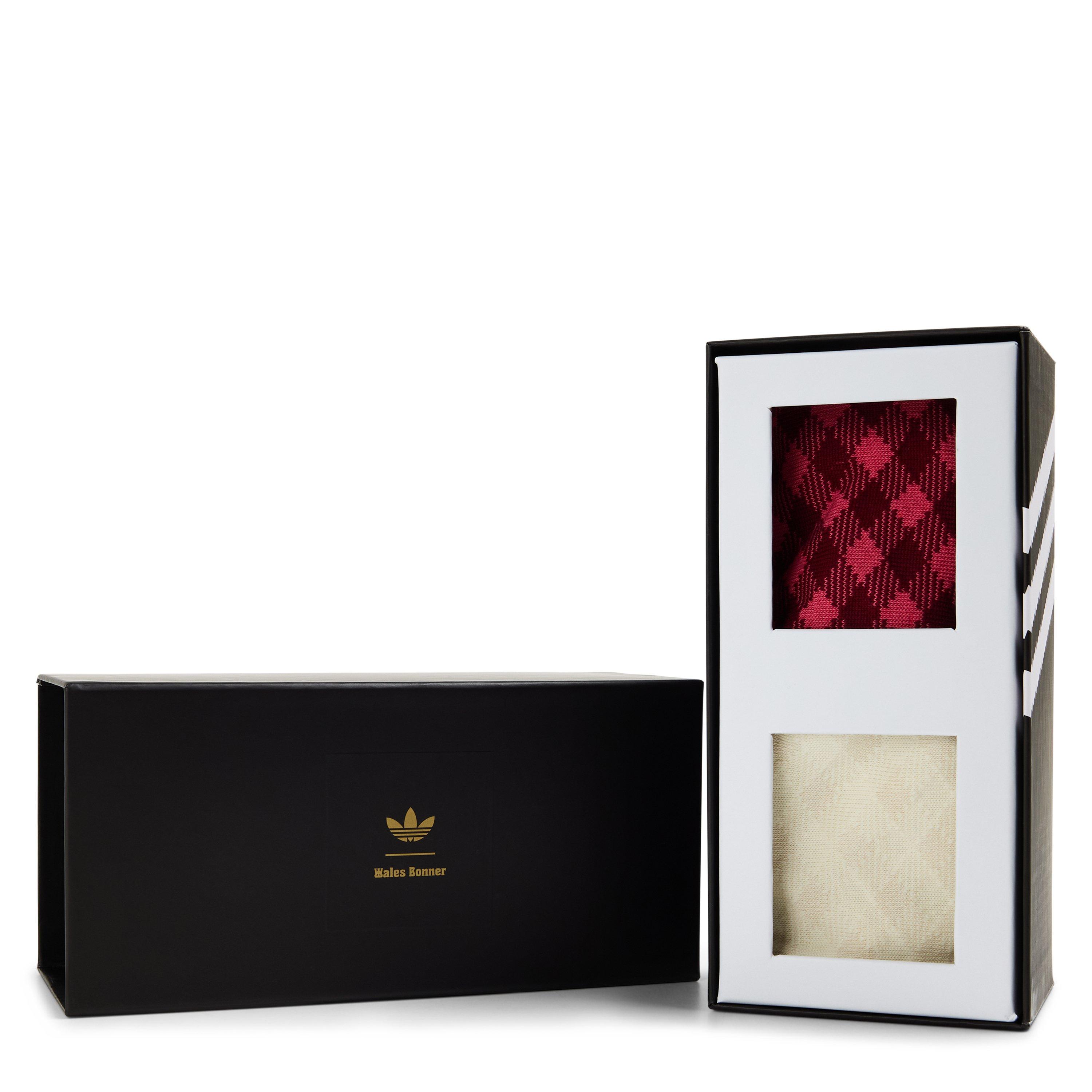 Pink/Brown - adidas Originals - By Wales Bonner Check Socks - 2