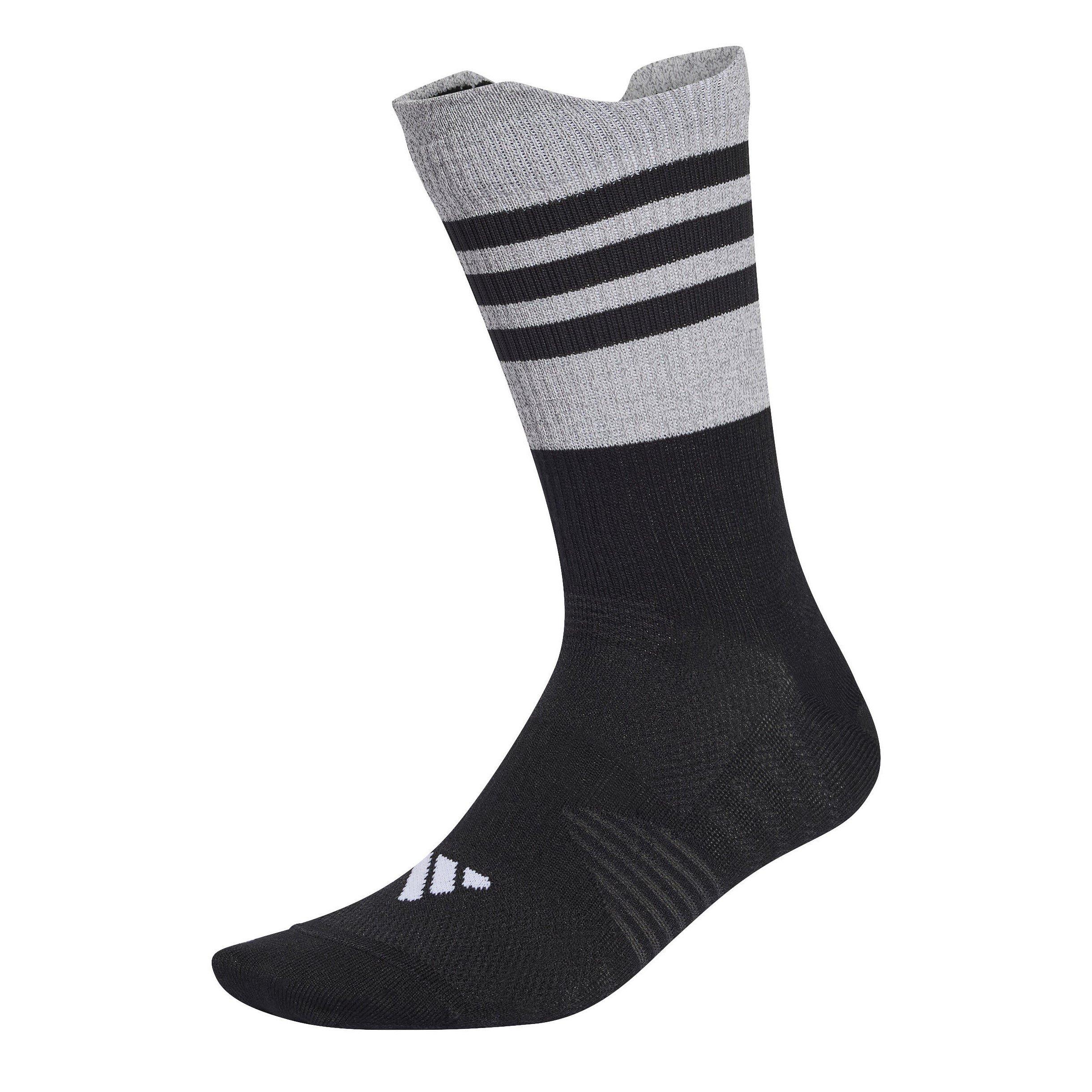Black - adidas - Men's Reflective Running Crew Sock