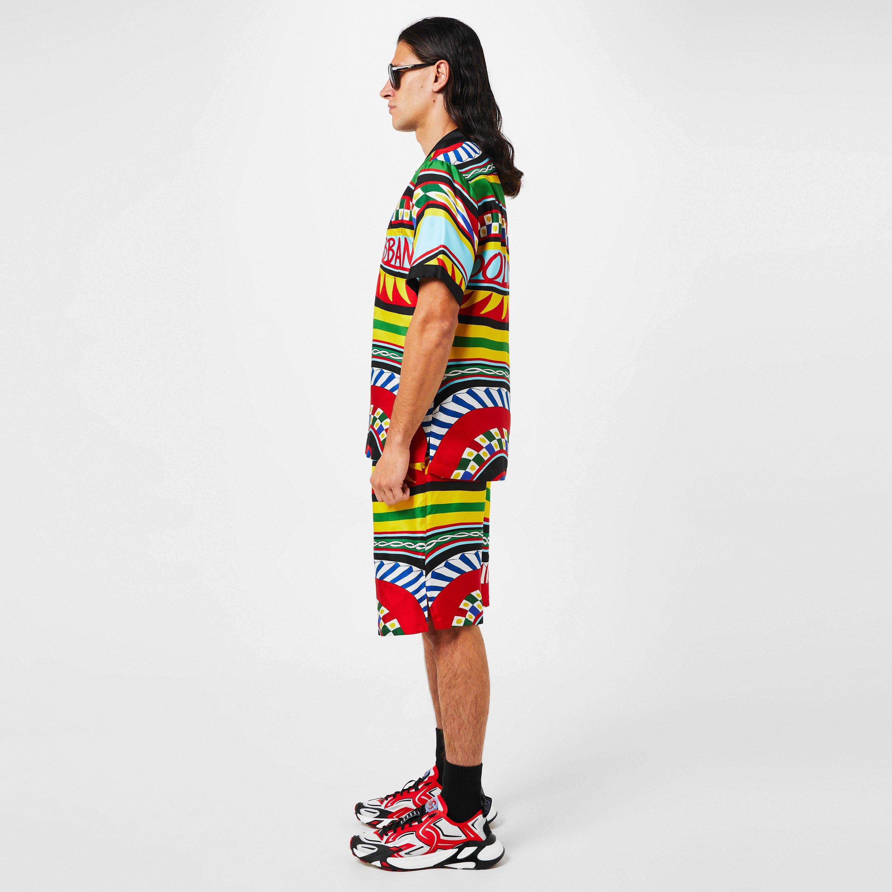 Multi HH4KY - Dolce and Gabbana - Carretto Print Shorts - 2