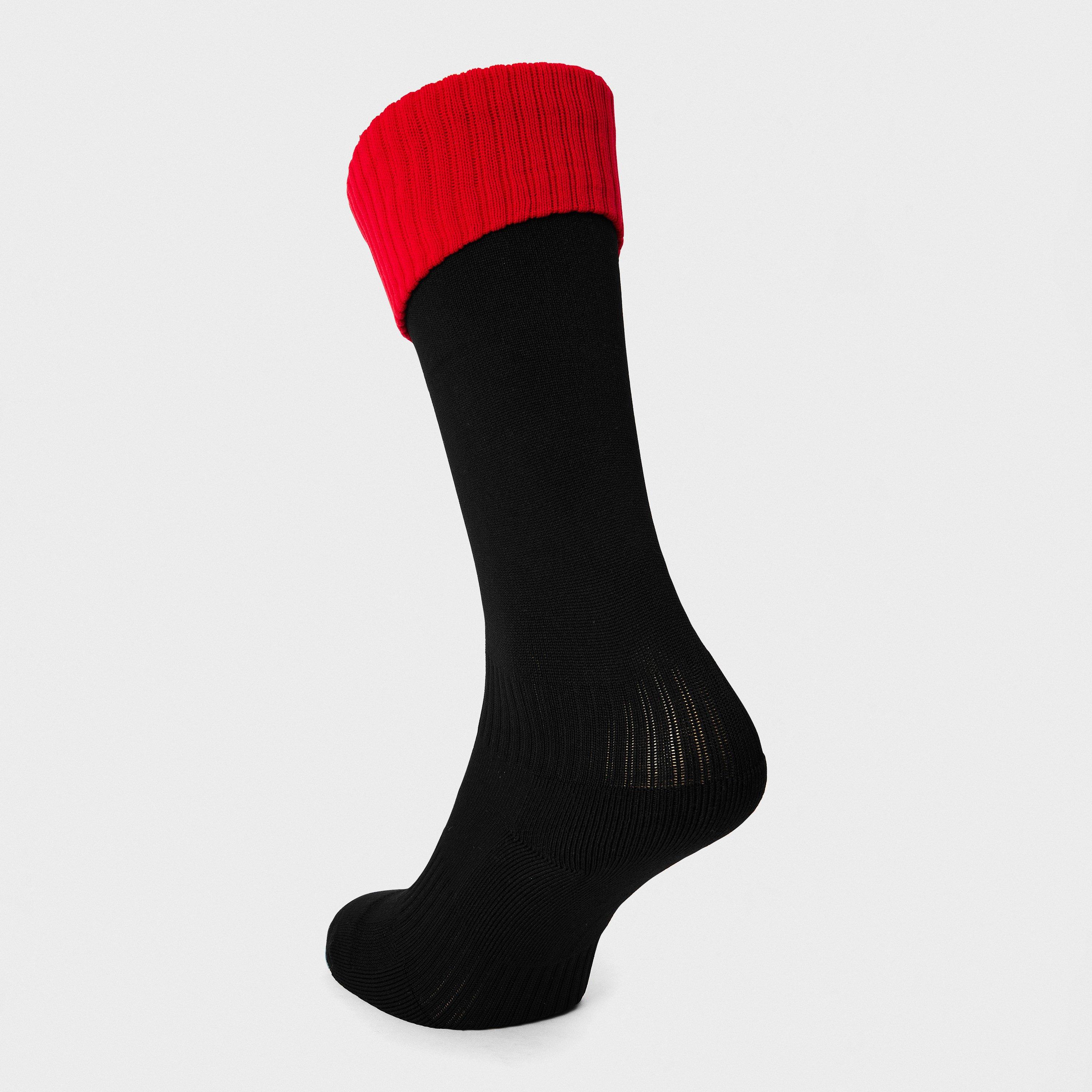 Black/Scarlet - Mitre - Kids' Football Socks - 2