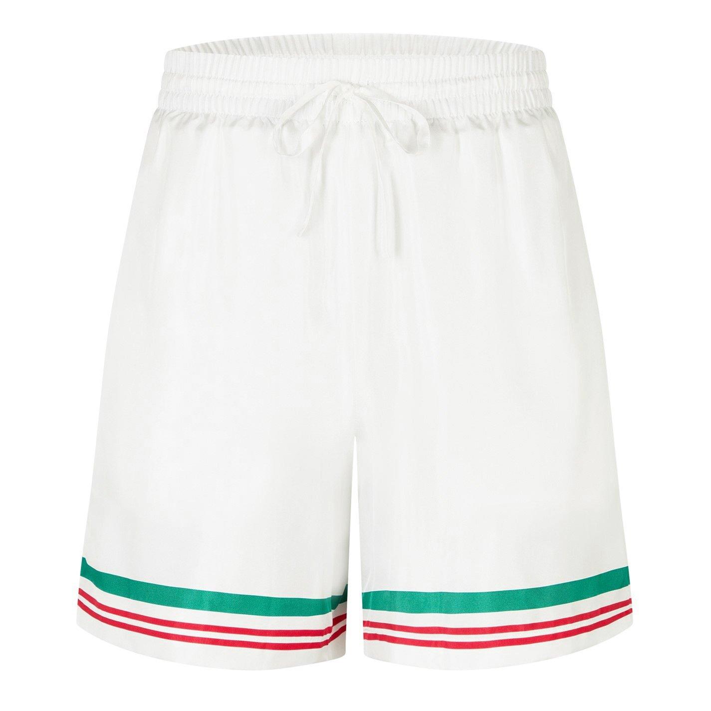White - Casablanca - Tennis Club Icon Shorts - 5