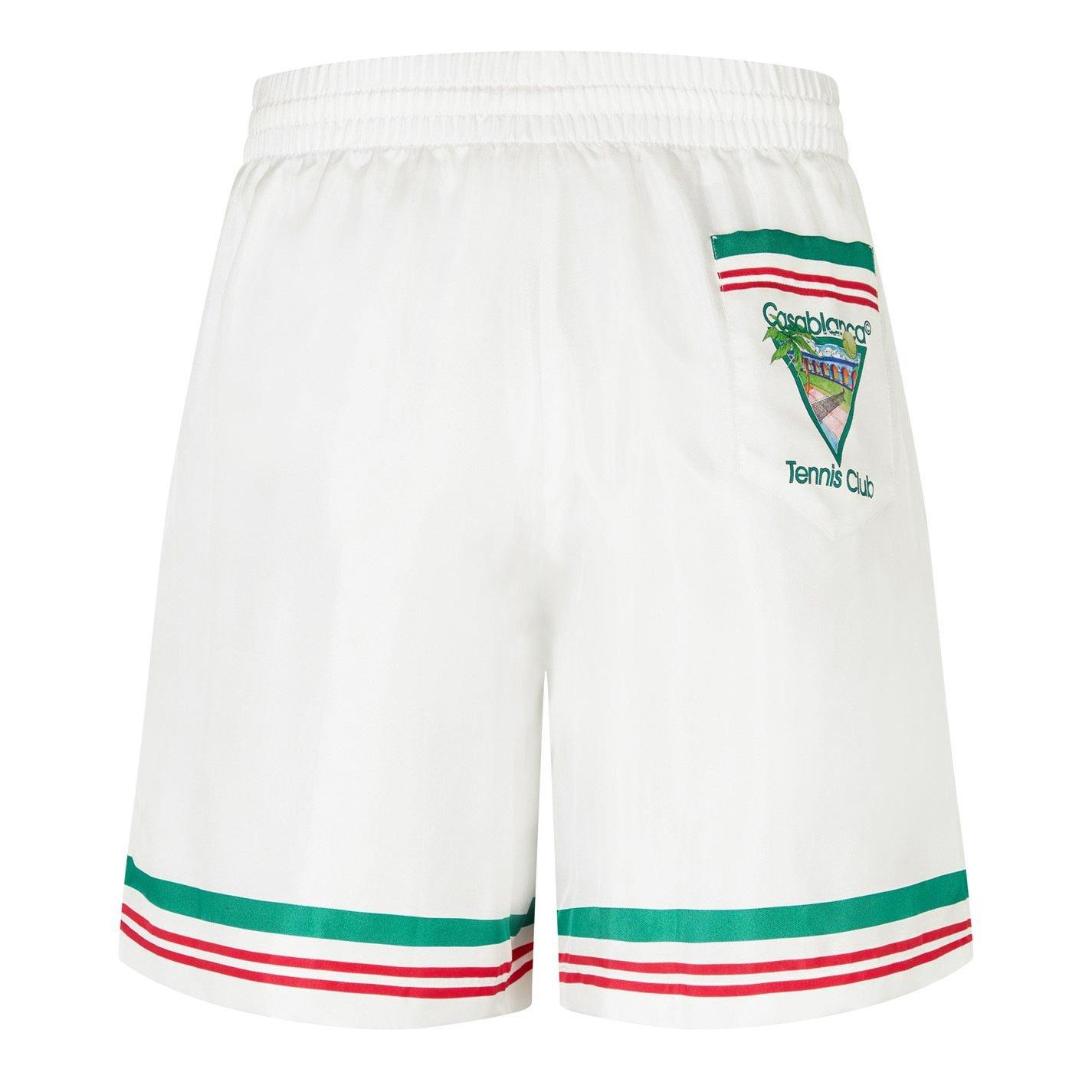 White - Casablanca - Tennis Club Icon Shorts - 6