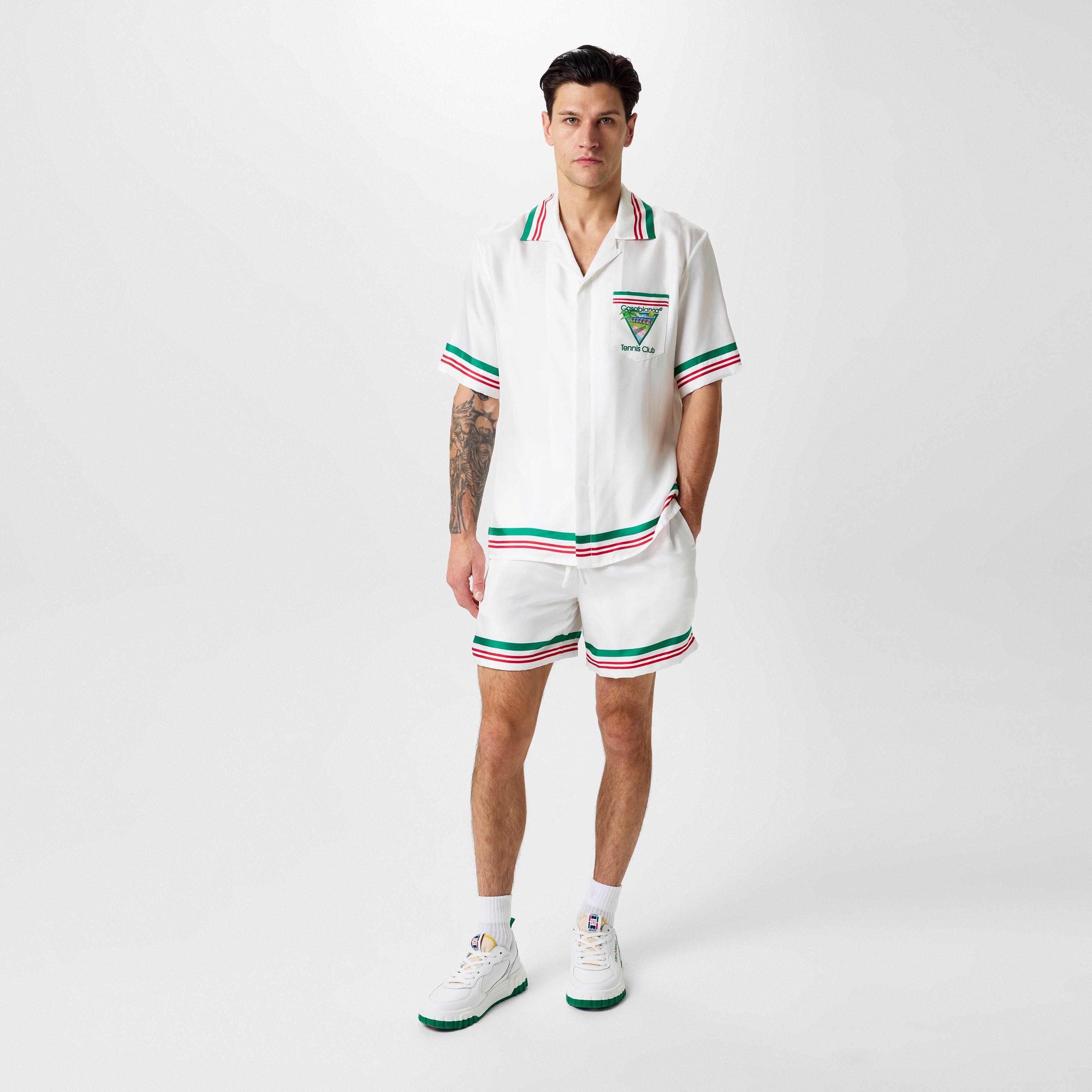 White - Casablanca - Tennis Club Icon Shorts - 4