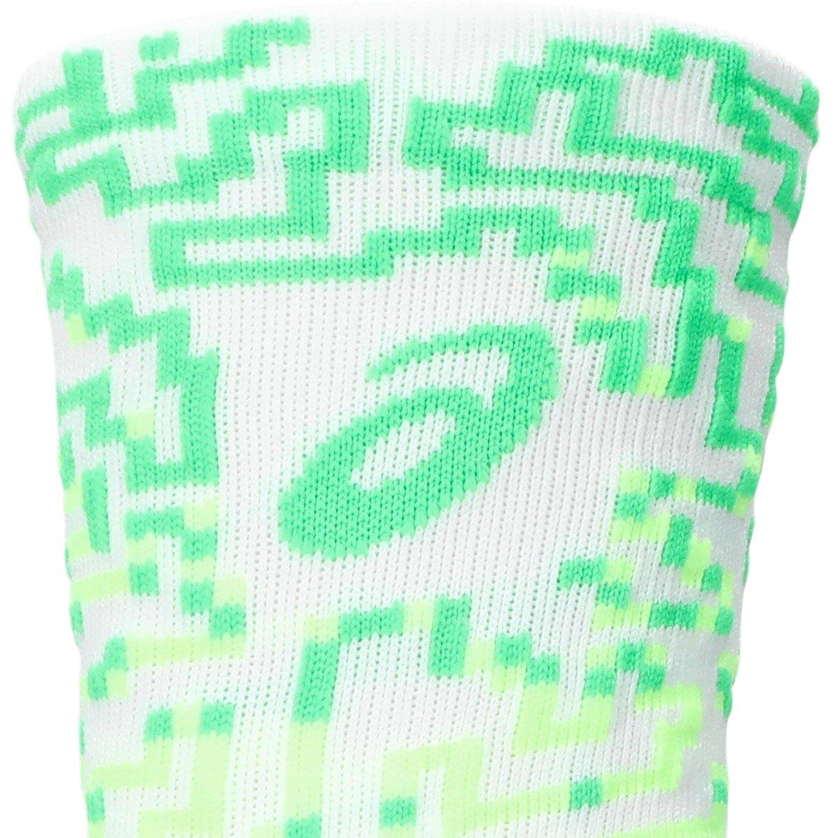 Brill White/Grn - Asics - Performance Run Sock Crew Unisex Adults - 3