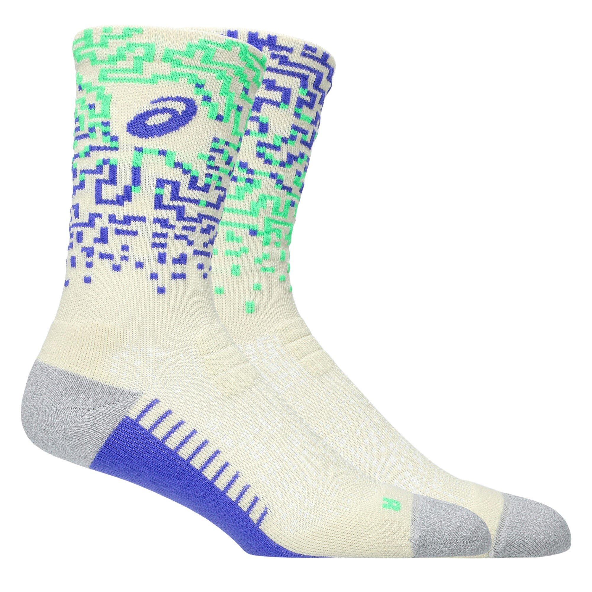 Ivory/Cblt Brst - Asics - Performance Run Sock Crew Unisex Adults - 1