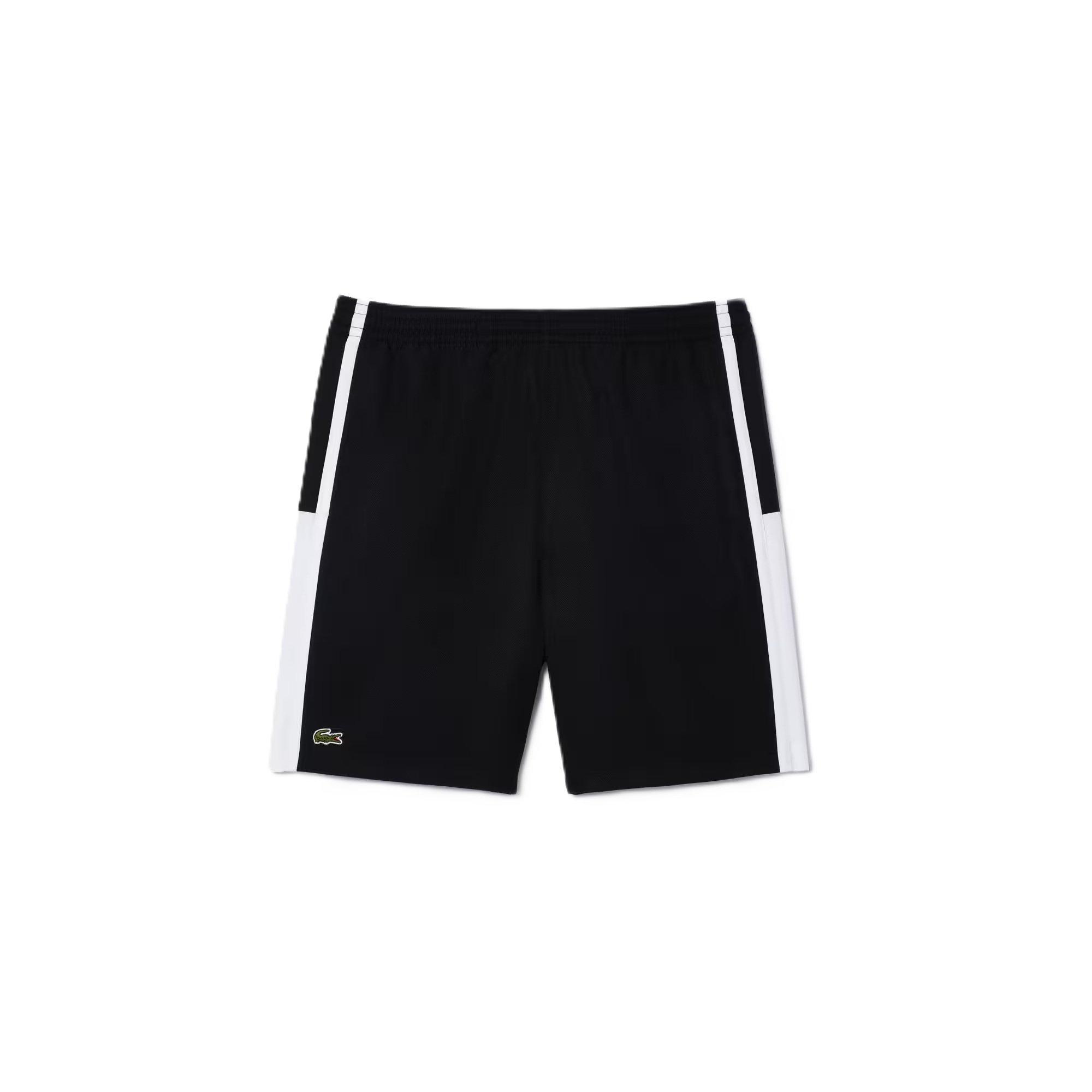 Sort/Hvid - Lacoste - Block Shorts - 3