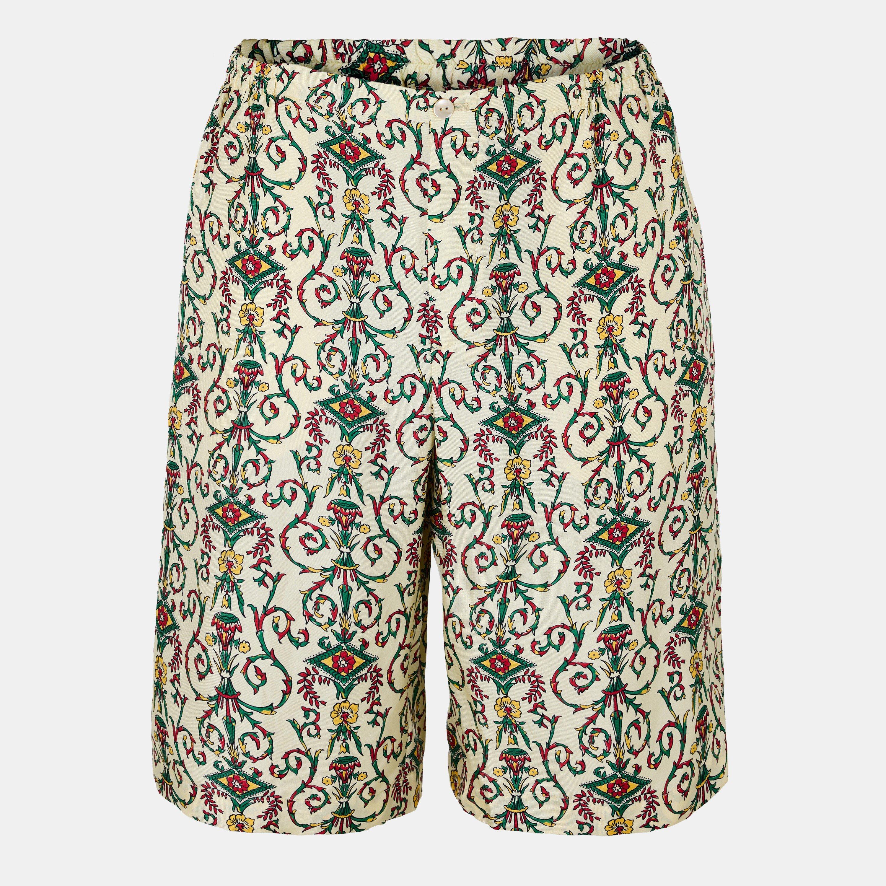 Gucci Men's Italian Crafted Woven Tracksuit Shorts