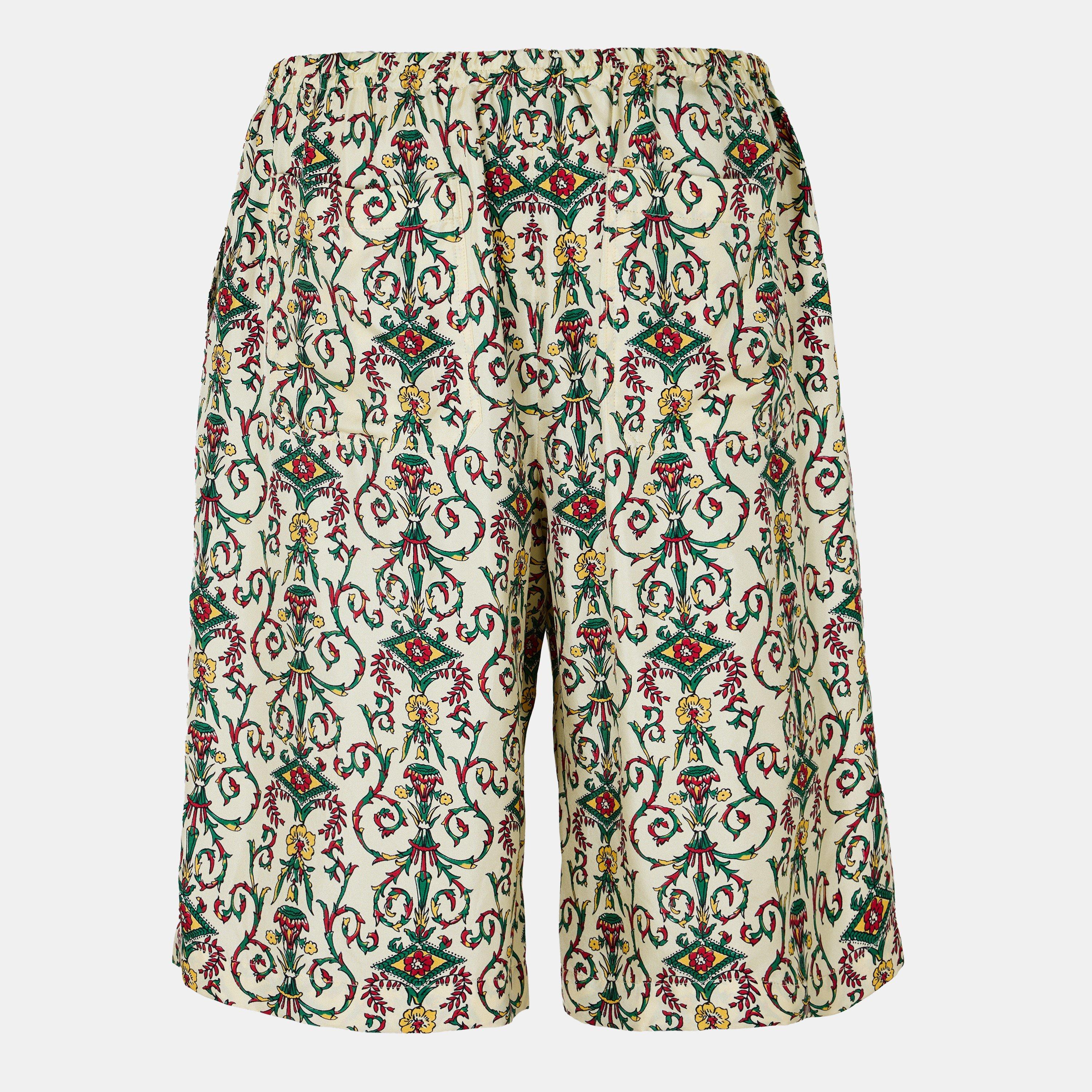 Camel/Yard/Mc - Gucci - Men's Italian Crafted Woven Tracksuit Shorts - 2