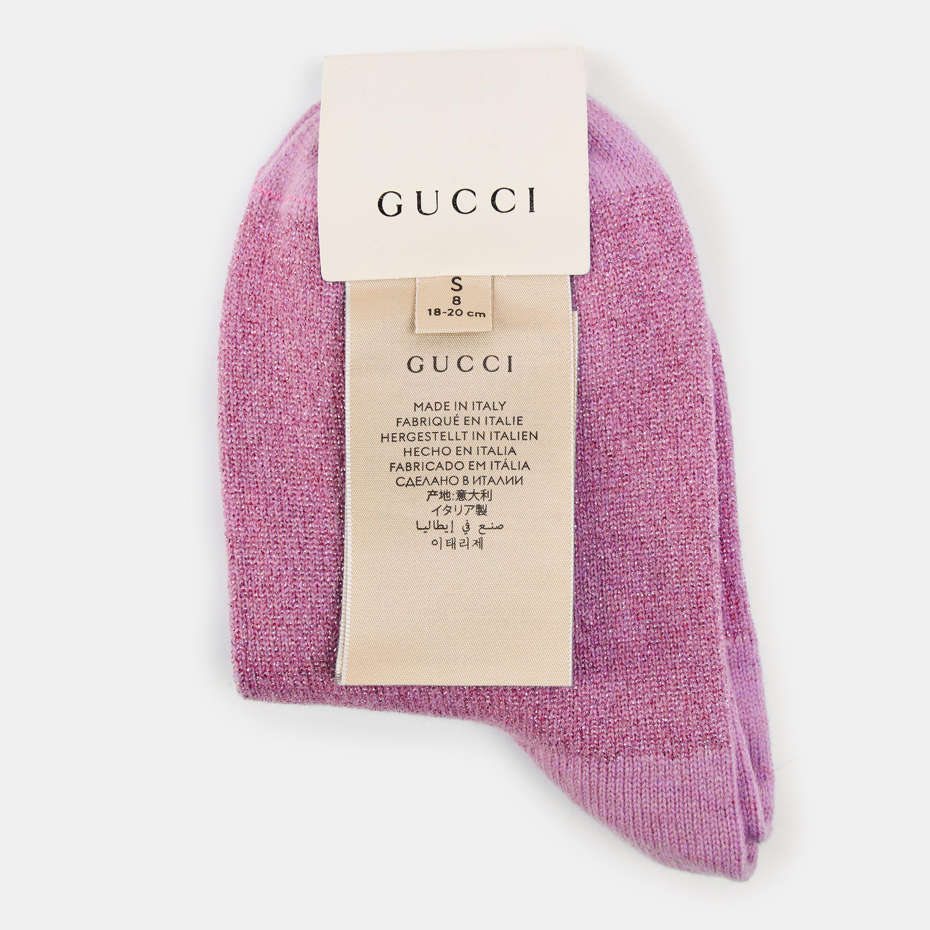 Roseate/Yellow - Gucci - Women's Ankle Socks - 2