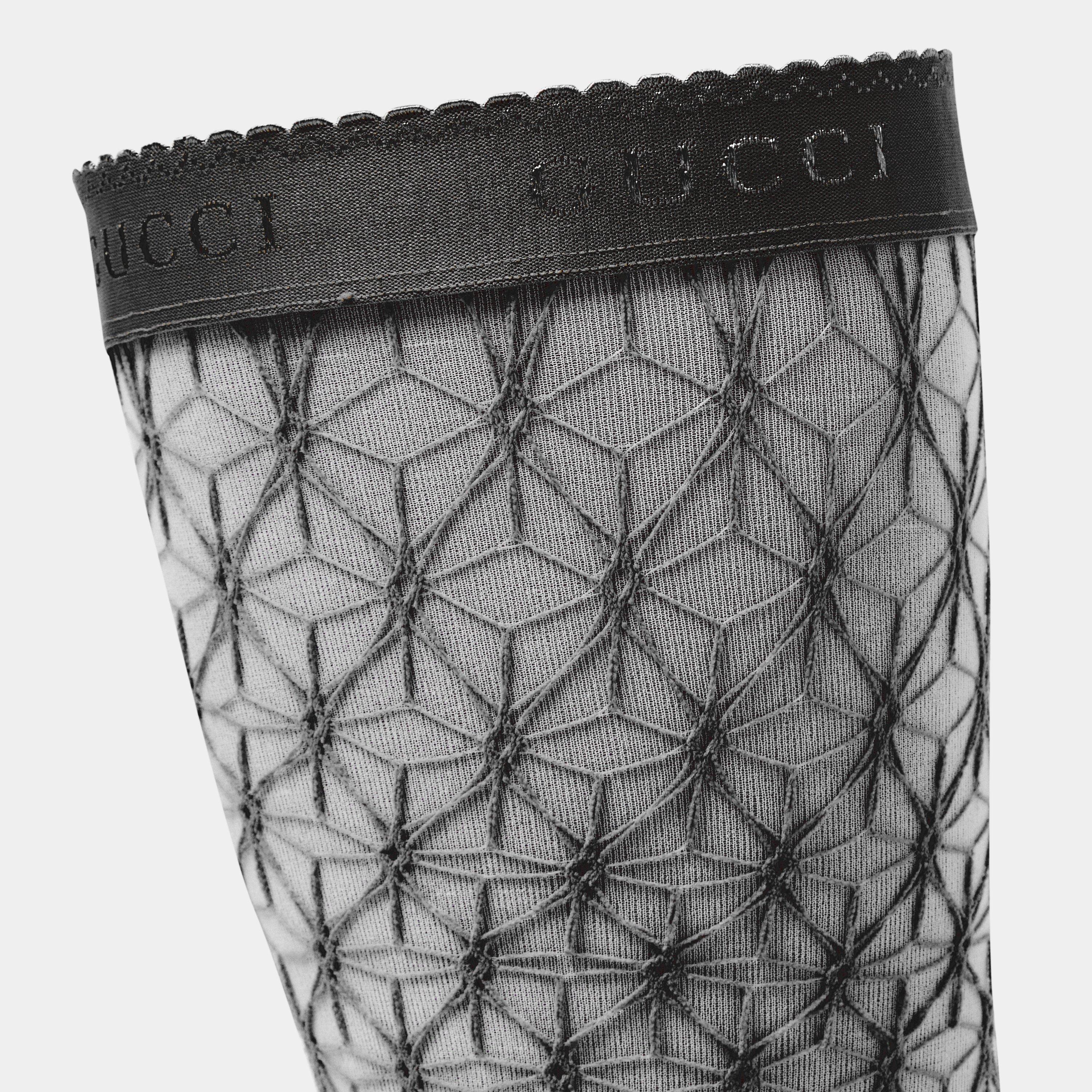 Black - Gucci - Women's Fine Fishnet Socks - 2