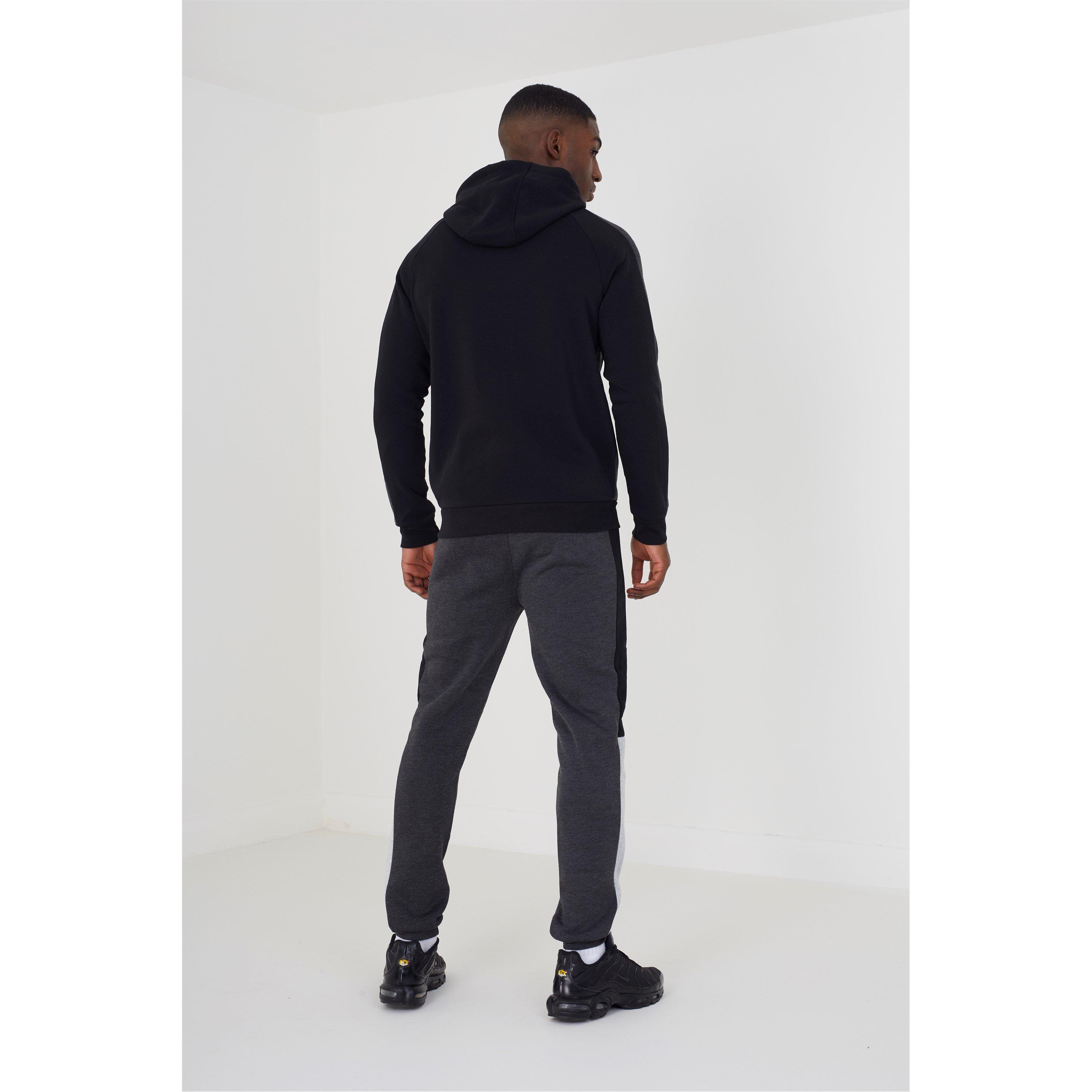 Black/Char/Grey - Brave Soul - Hoodie & Joggers set - 3