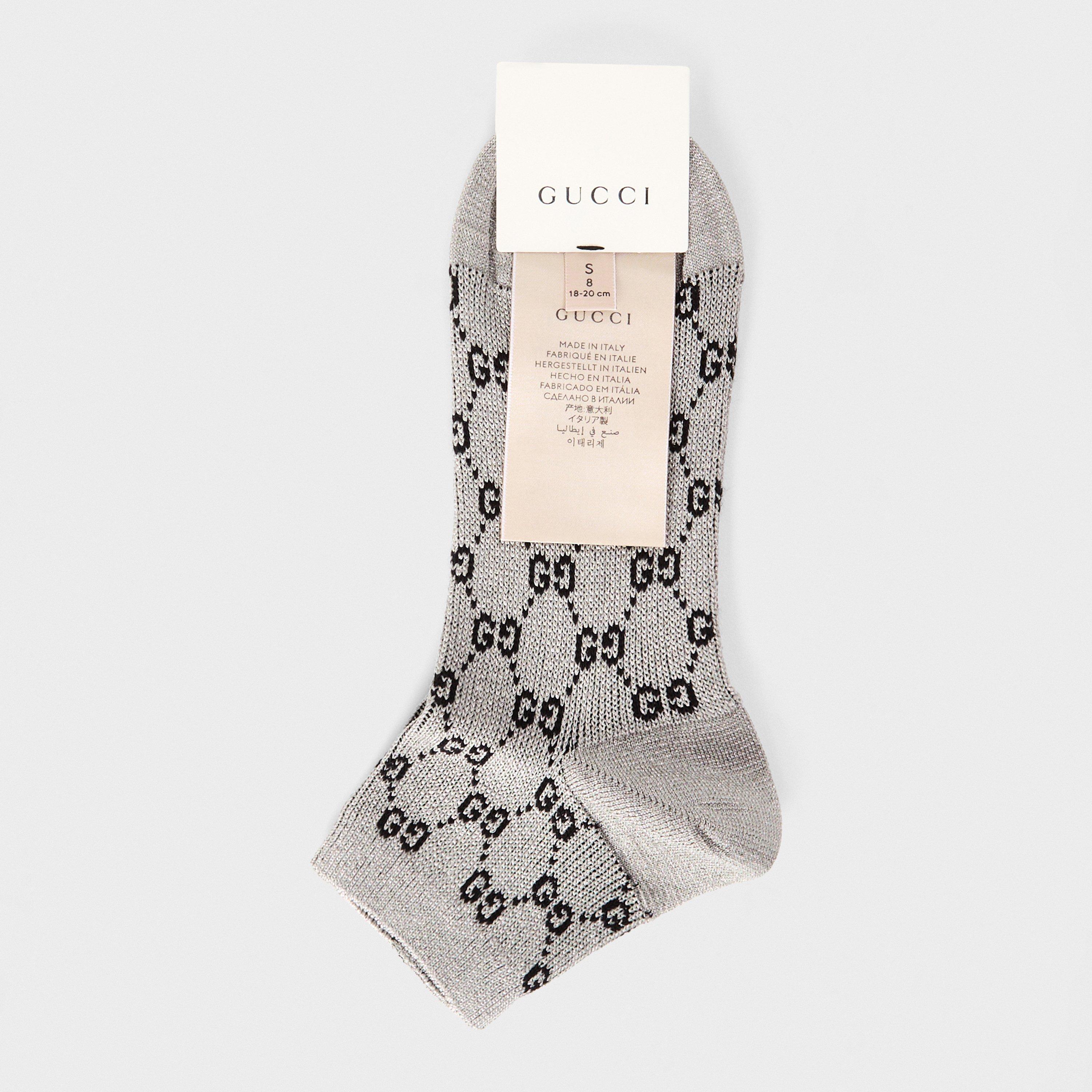 Black/Silver - Gucci - Women's Ankle Socks - 1