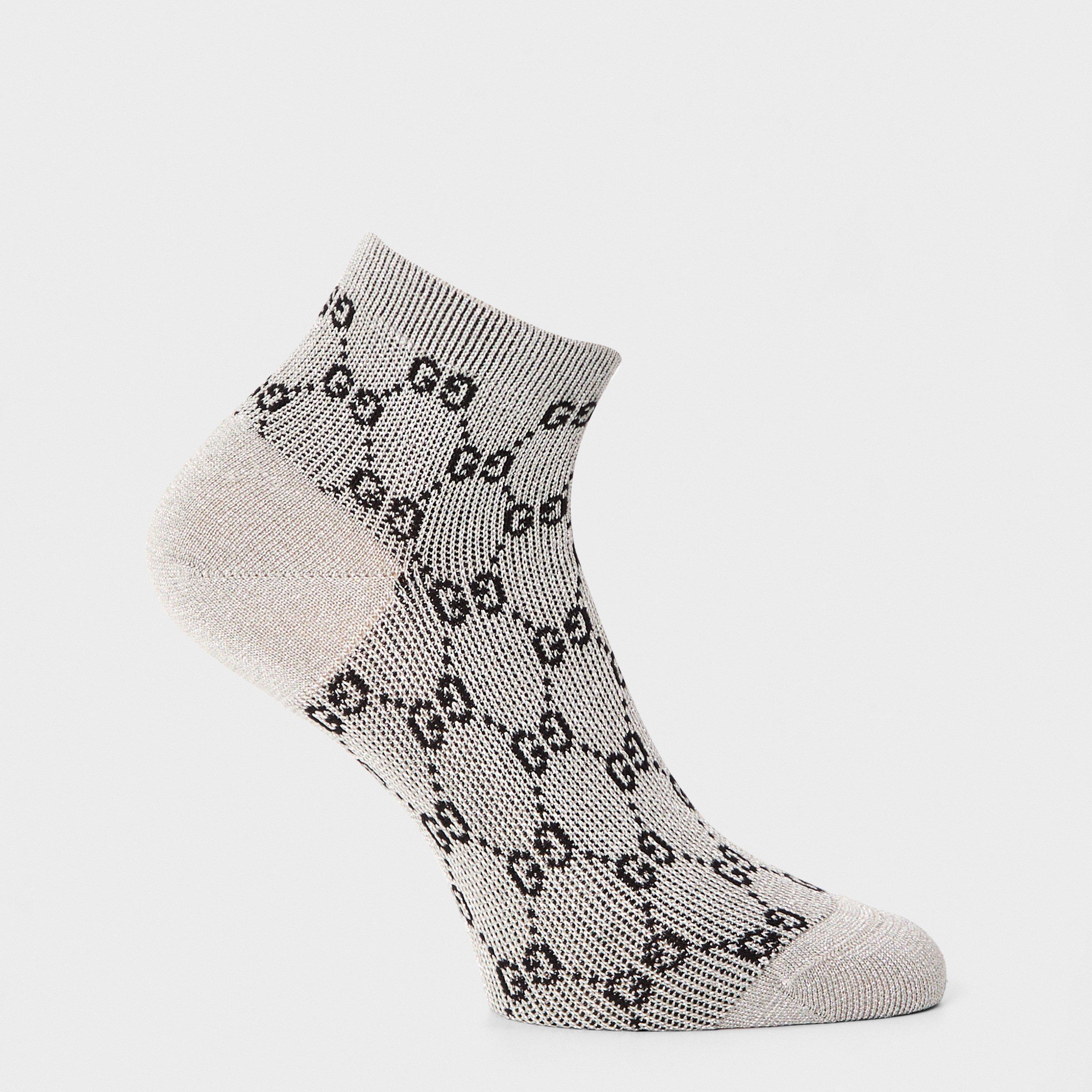 Black/Silver - Gucci - Women's Ankle Socks - 2