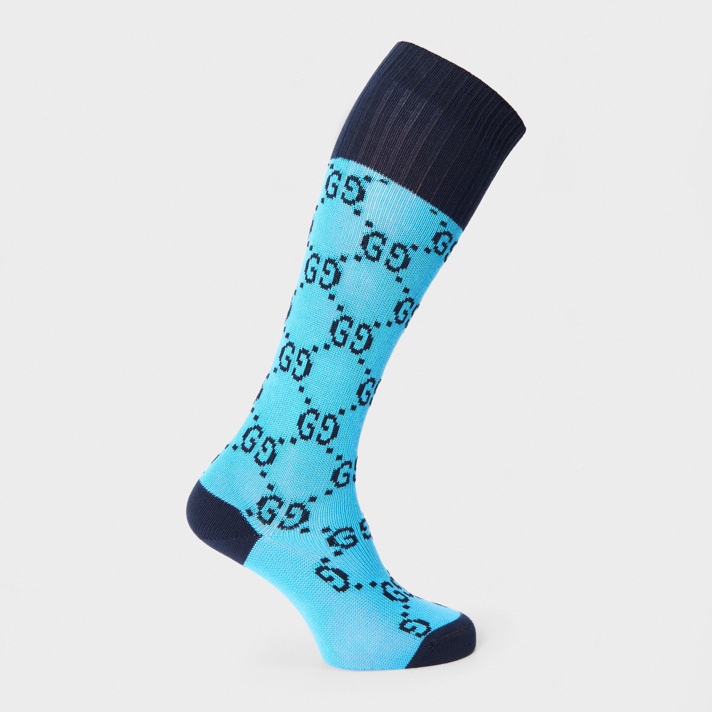 Sky Blue - Gucci - Women's Crew Socks - 2
