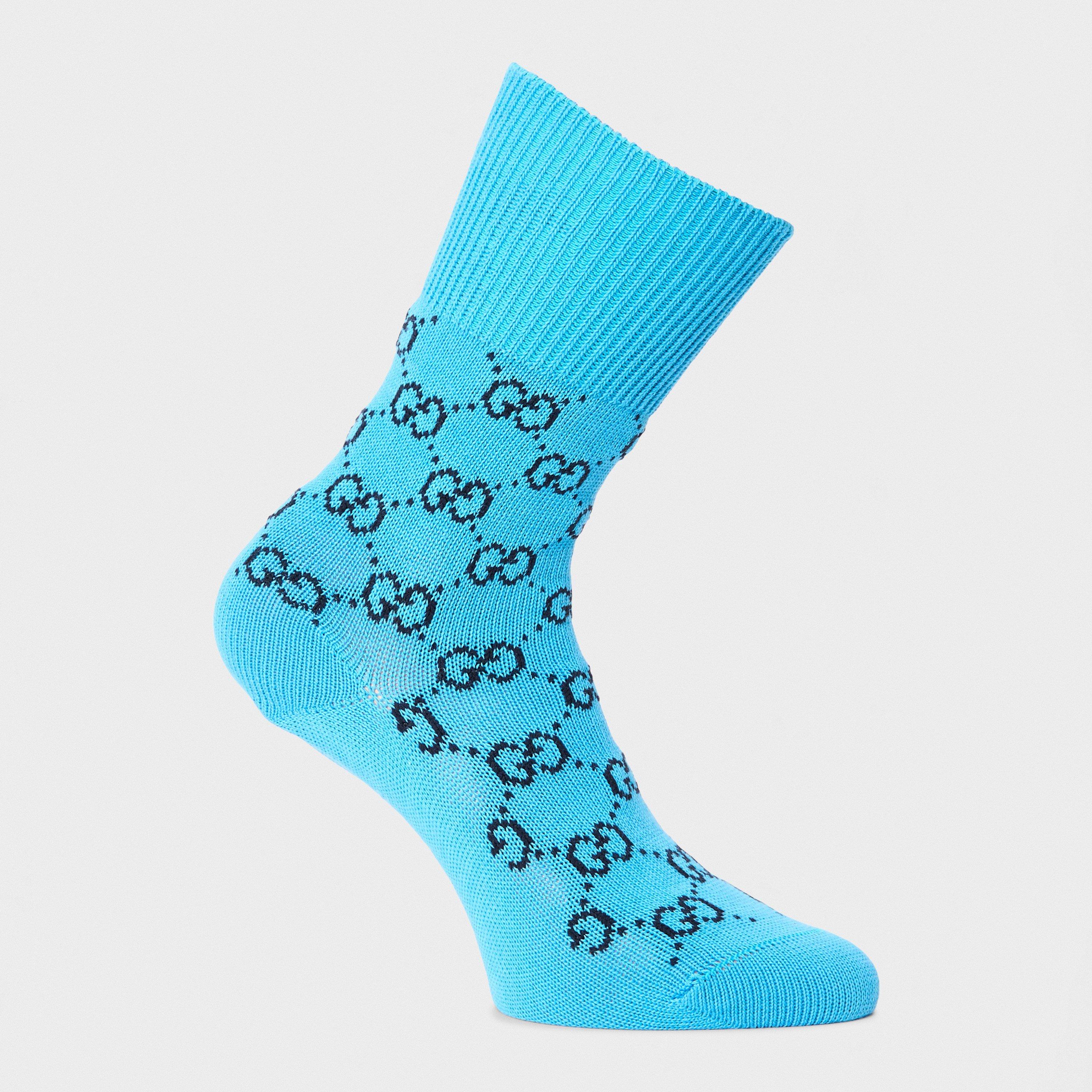 Sky Blue - Gucci - Women's Crew Socks - 2
