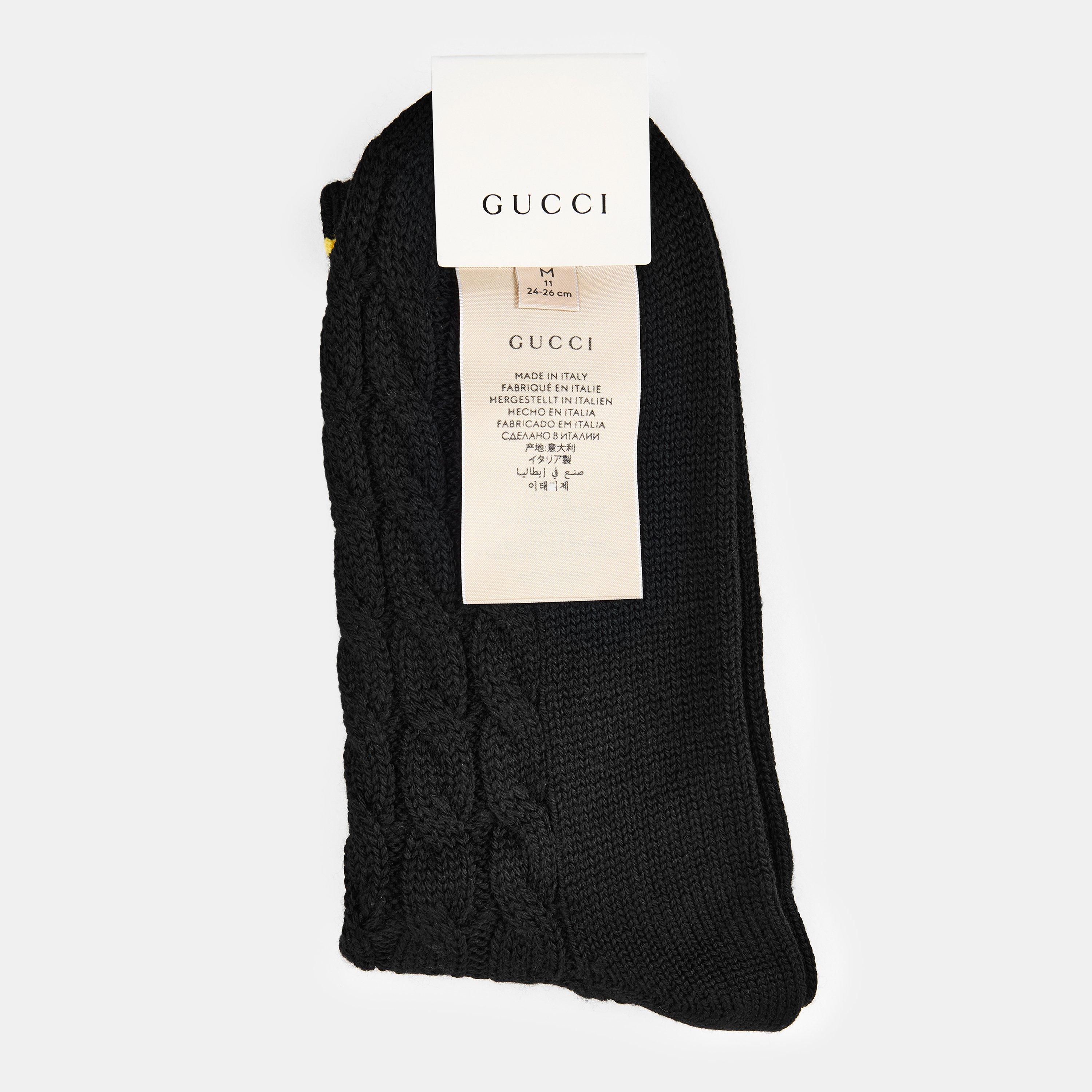 Black/Yellow - Gucci - Women's Ankle Socks - 2