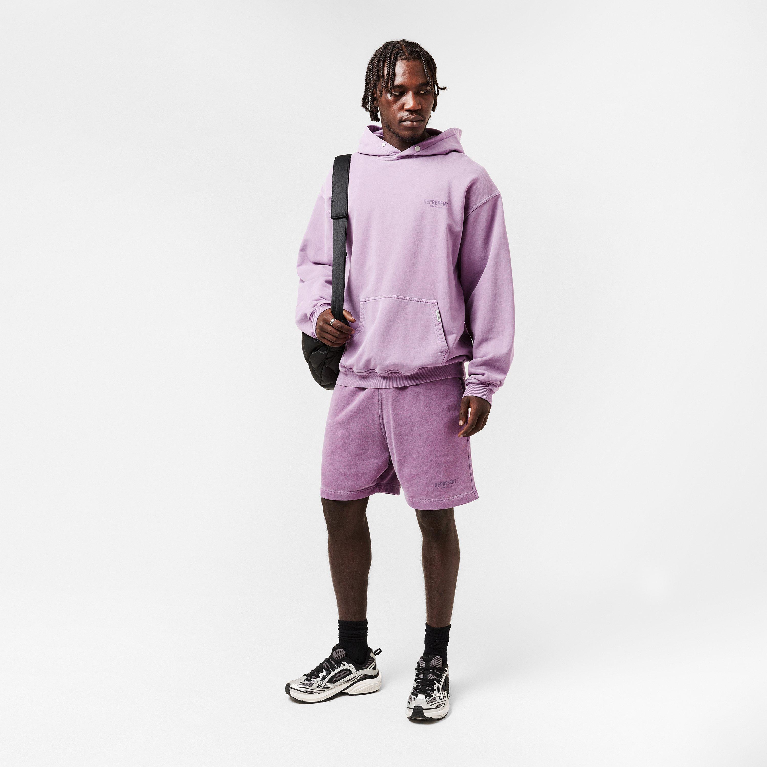 Mid Purple - Represent - Men's Woven Tailored Tracksuit Shorts - 6
