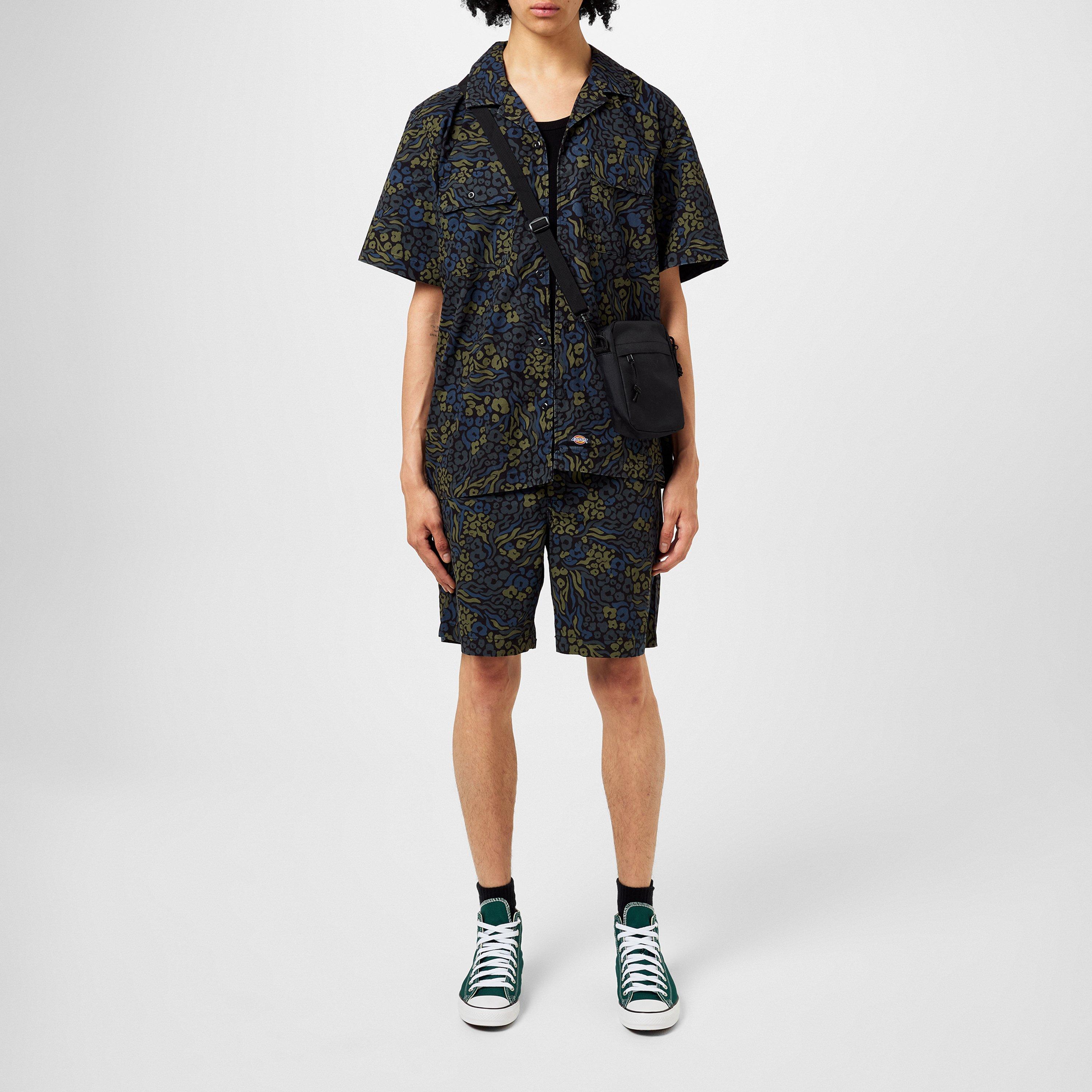 Camo J461 - Dickies - Men's Saltville Woven Tracksuit Shorts - 4