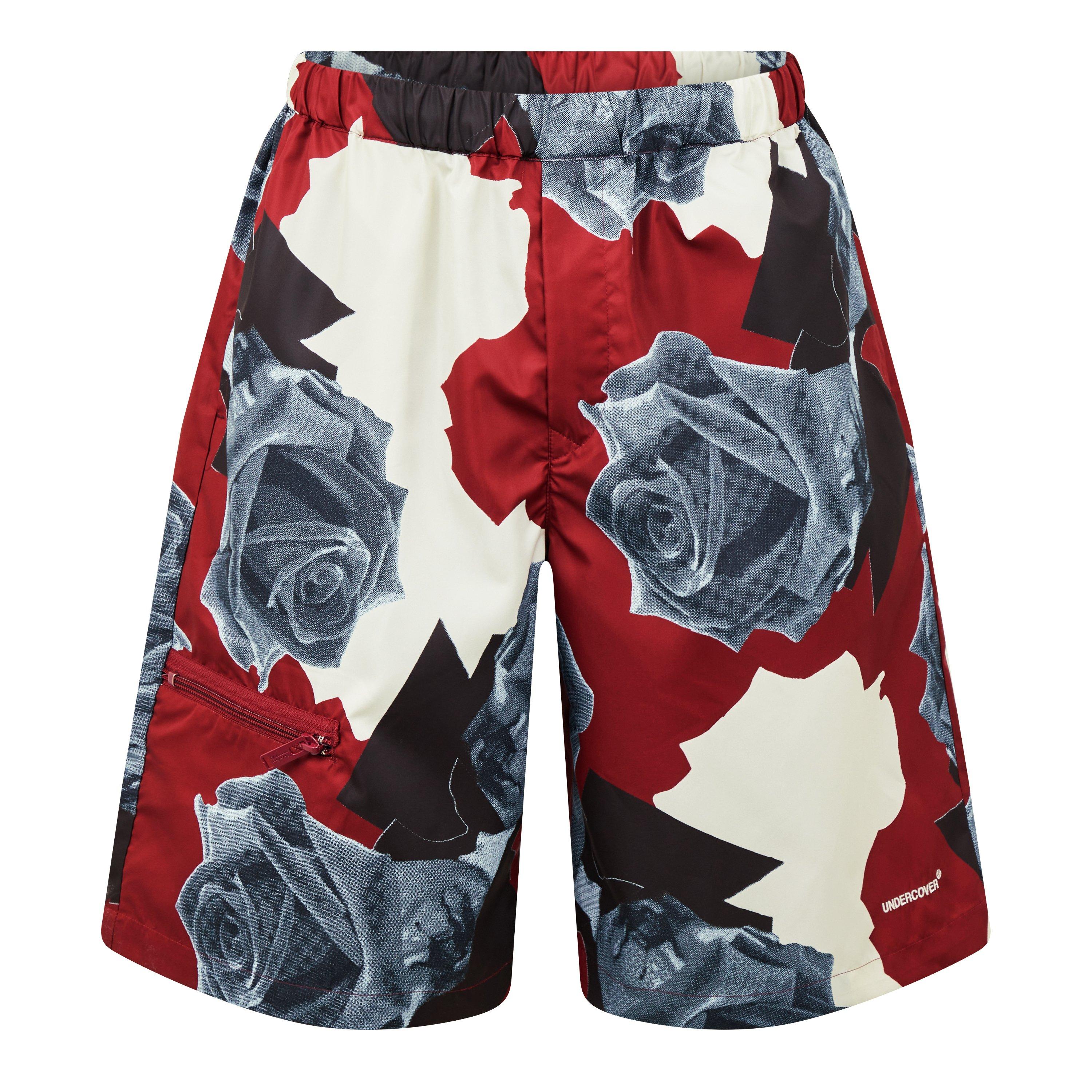 Bord Base - Undercover - Men's Rose Print Taffeta Tracksuit Shorts - 5