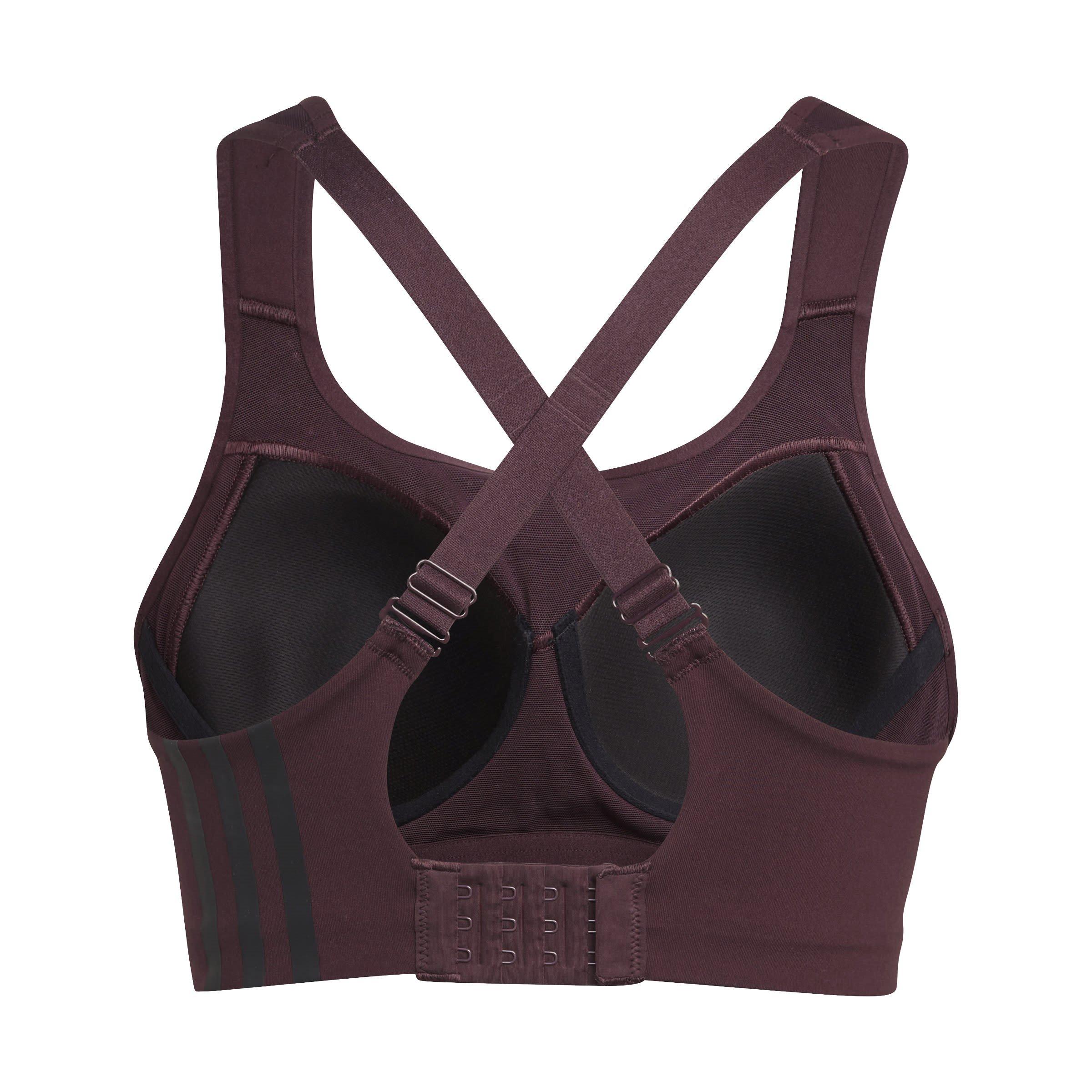 Shdw Maroon - adidas - TLRD Impact Training High-Support Bra Womens - 2