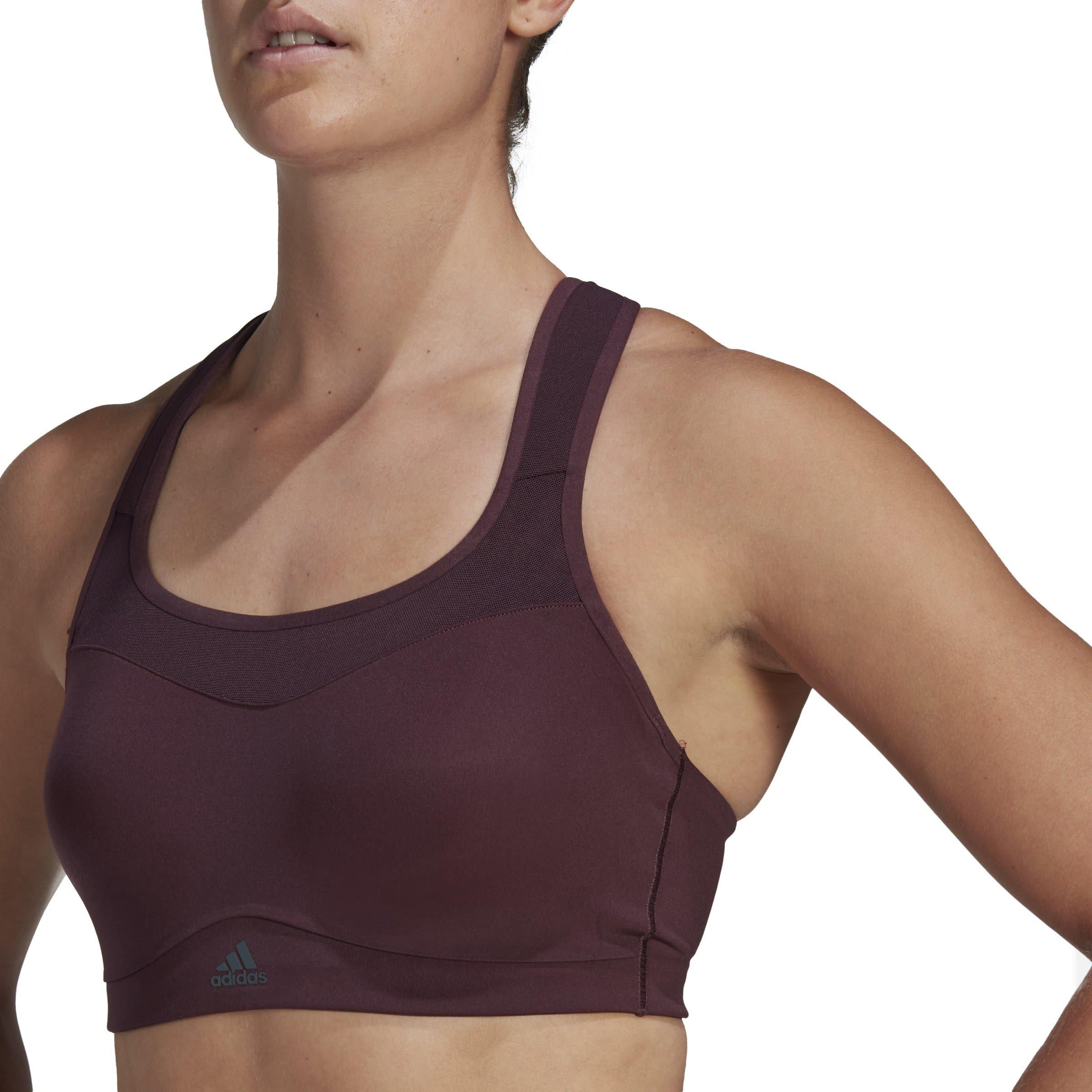 Shdw Maroon - adidas - TLRD Impact Training High-Support Bra Womens - 6