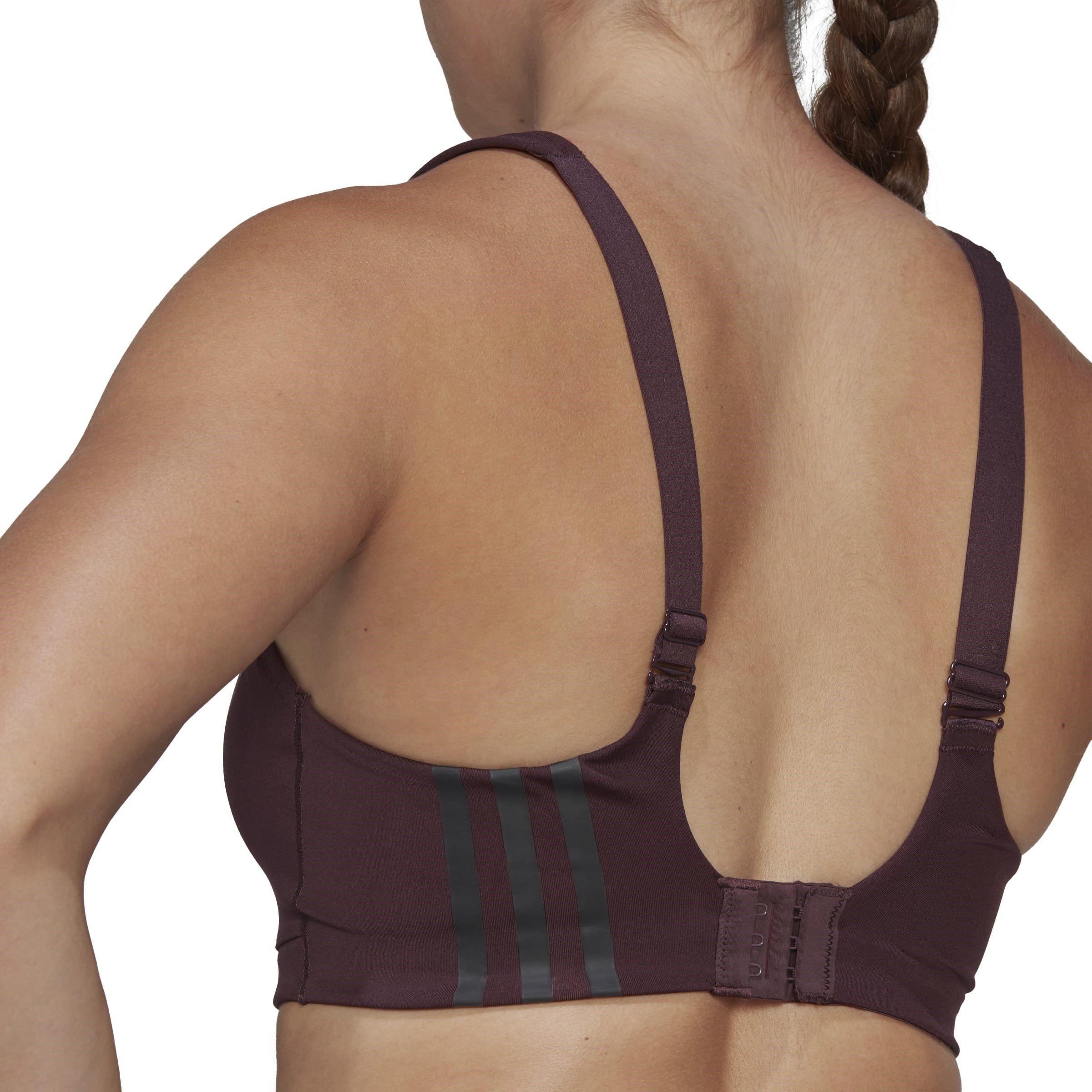 Shdw Maroon - adidas - TLRD Impact Training High-Support Bra Womens - 7