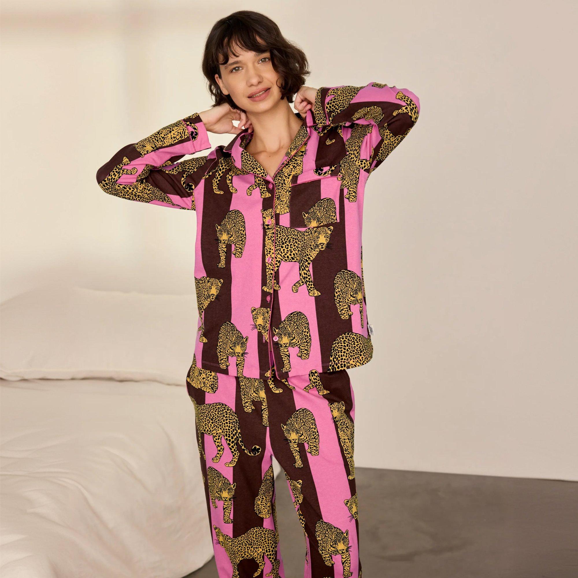 Stripe Leop - Chelsea Peers - ChelsP Button Up PJ Ld64 - 2