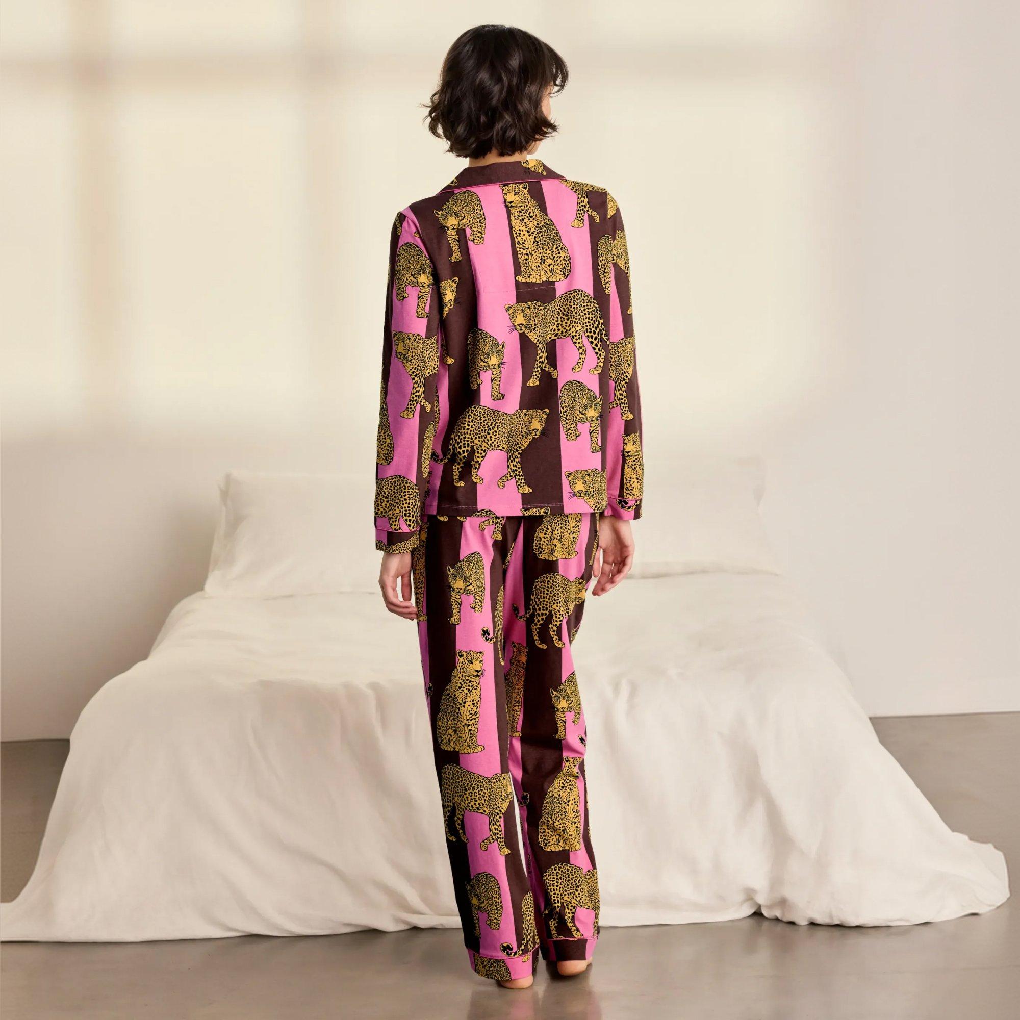 Stripe Leop - Chelsea Peers - ChelsP Button Up PJ Ld64 - 5