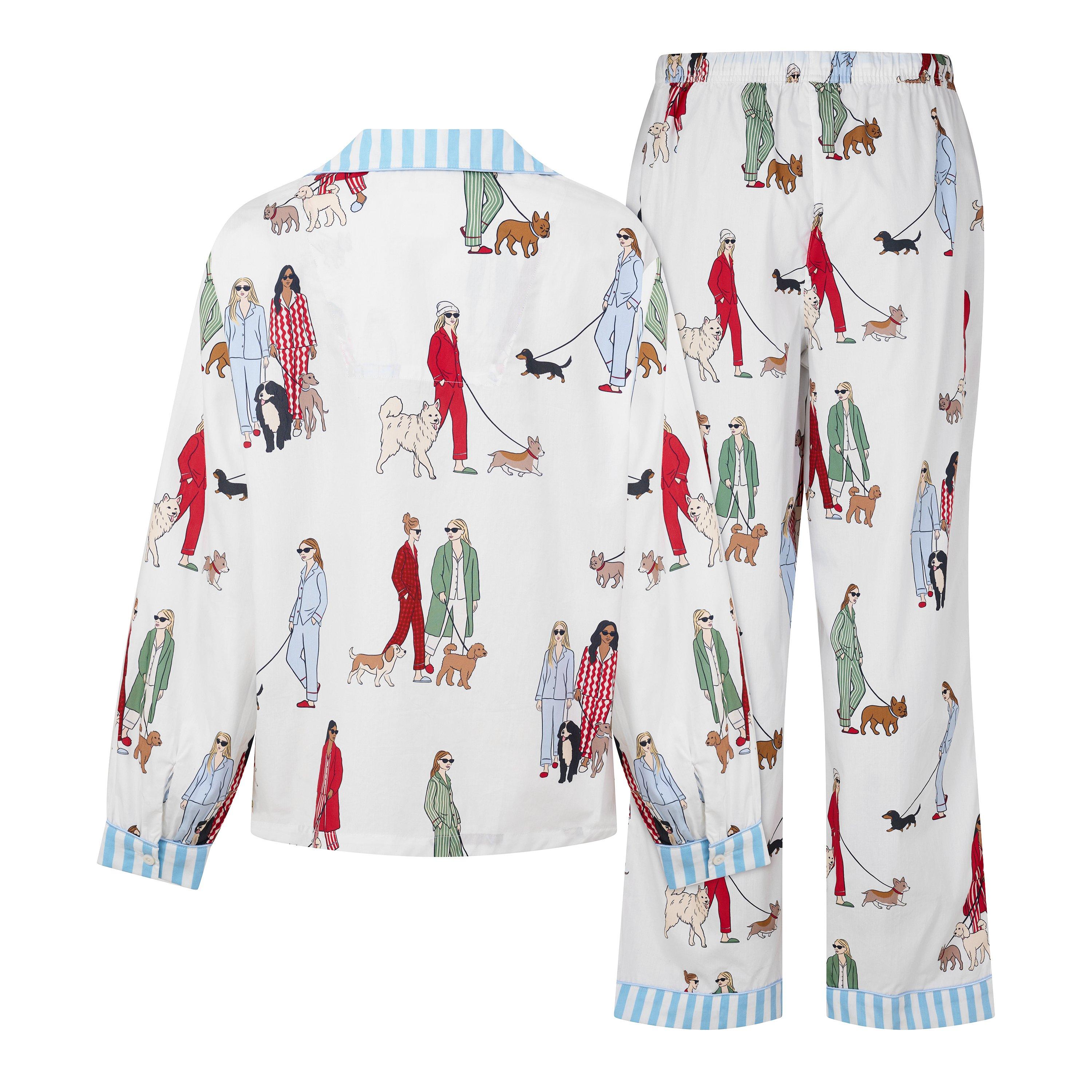 Dogs White - Chelsea Peers - ChelsP Button Up PJ Ld64 - 2