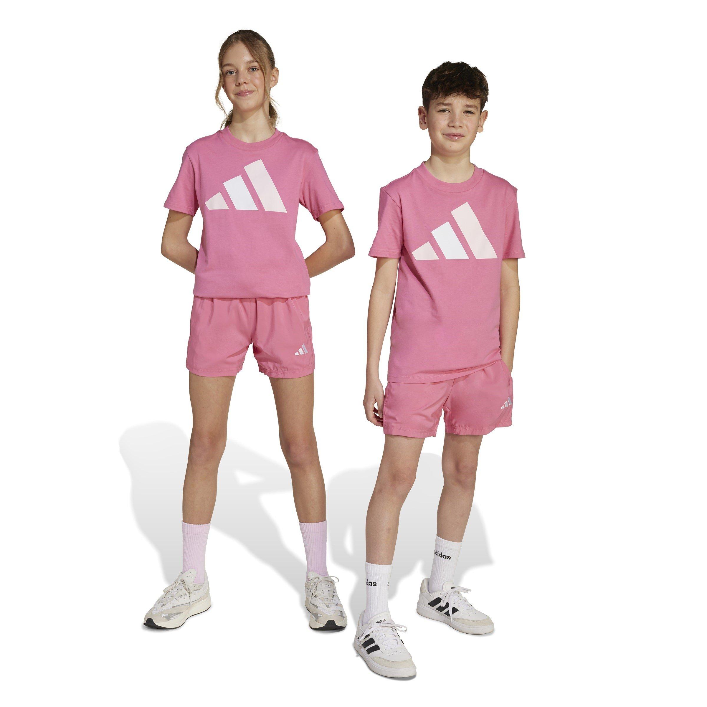 Pink Fusion/Wht - adidas - Essentials Climacool Juniors Shorts - 2