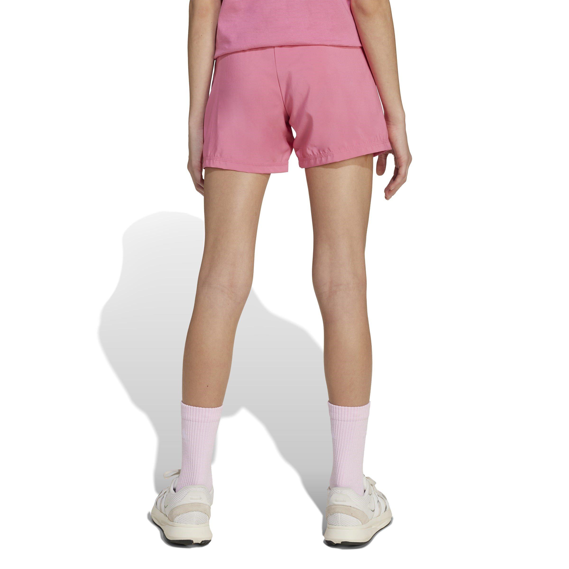 Pink Fusion/Wht - adidas - Essentials Climacool Juniors Shorts - 5