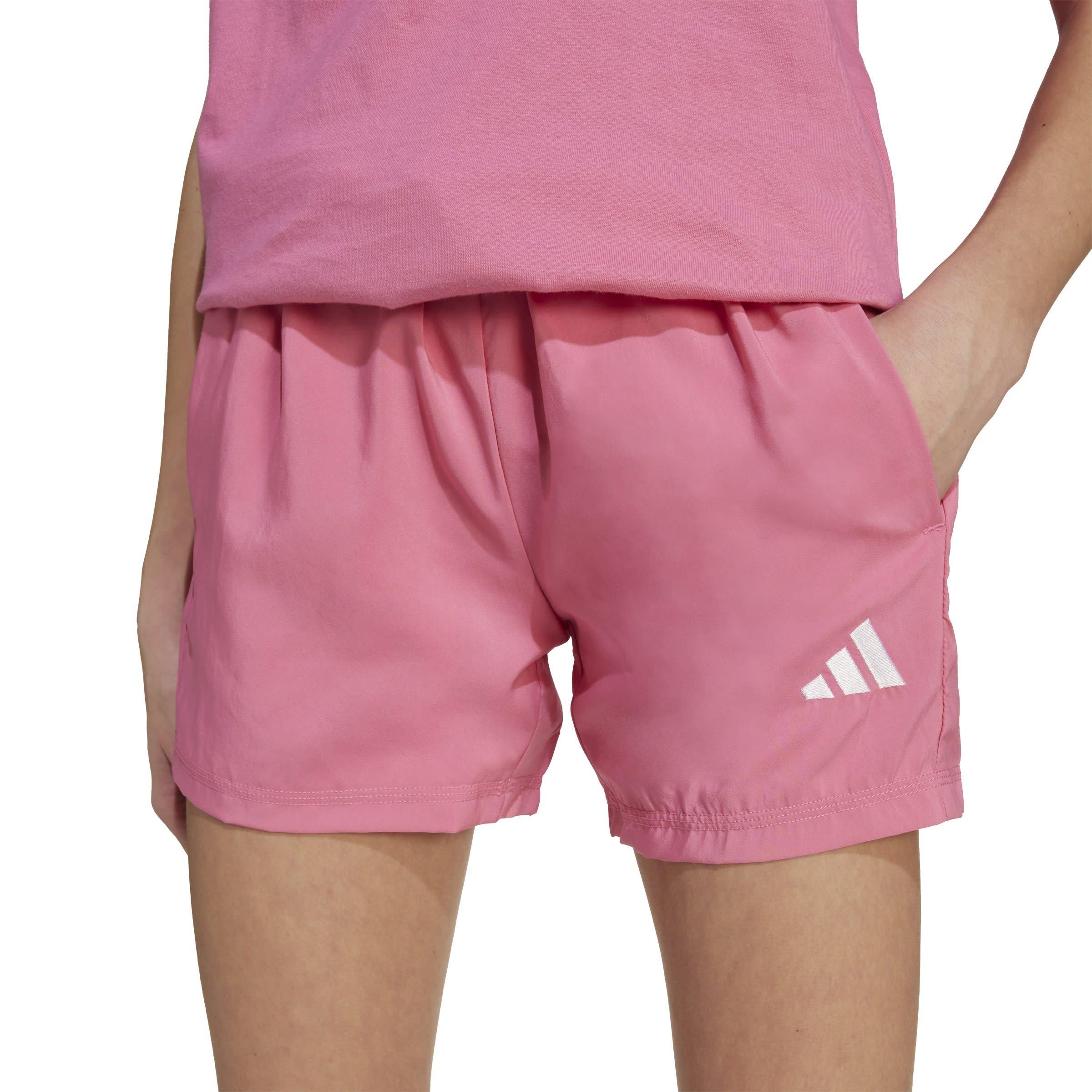 Pink Fusion/Wht - adidas - Essentials Climacool Juniors Shorts - 6