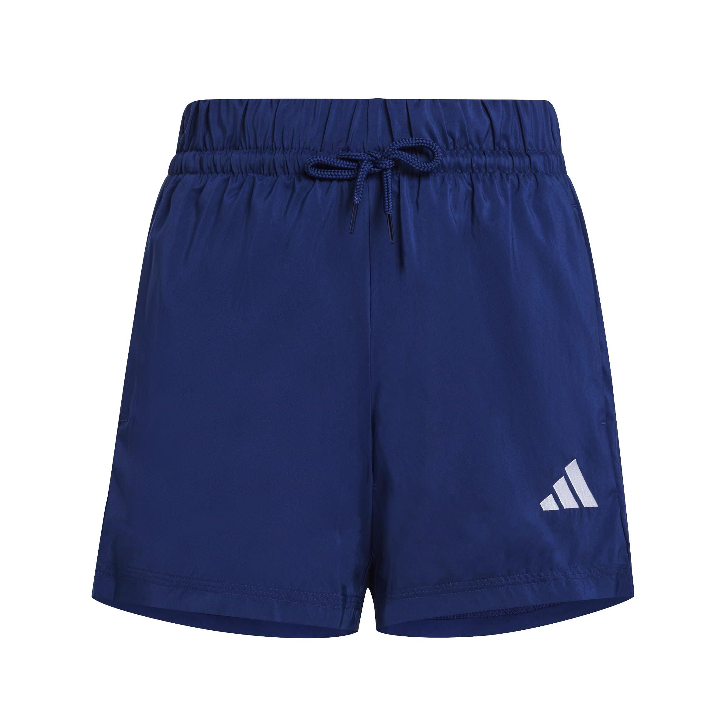 Dark Blue/White - adidas - Essentials Climacool Juniors Shorts - 1