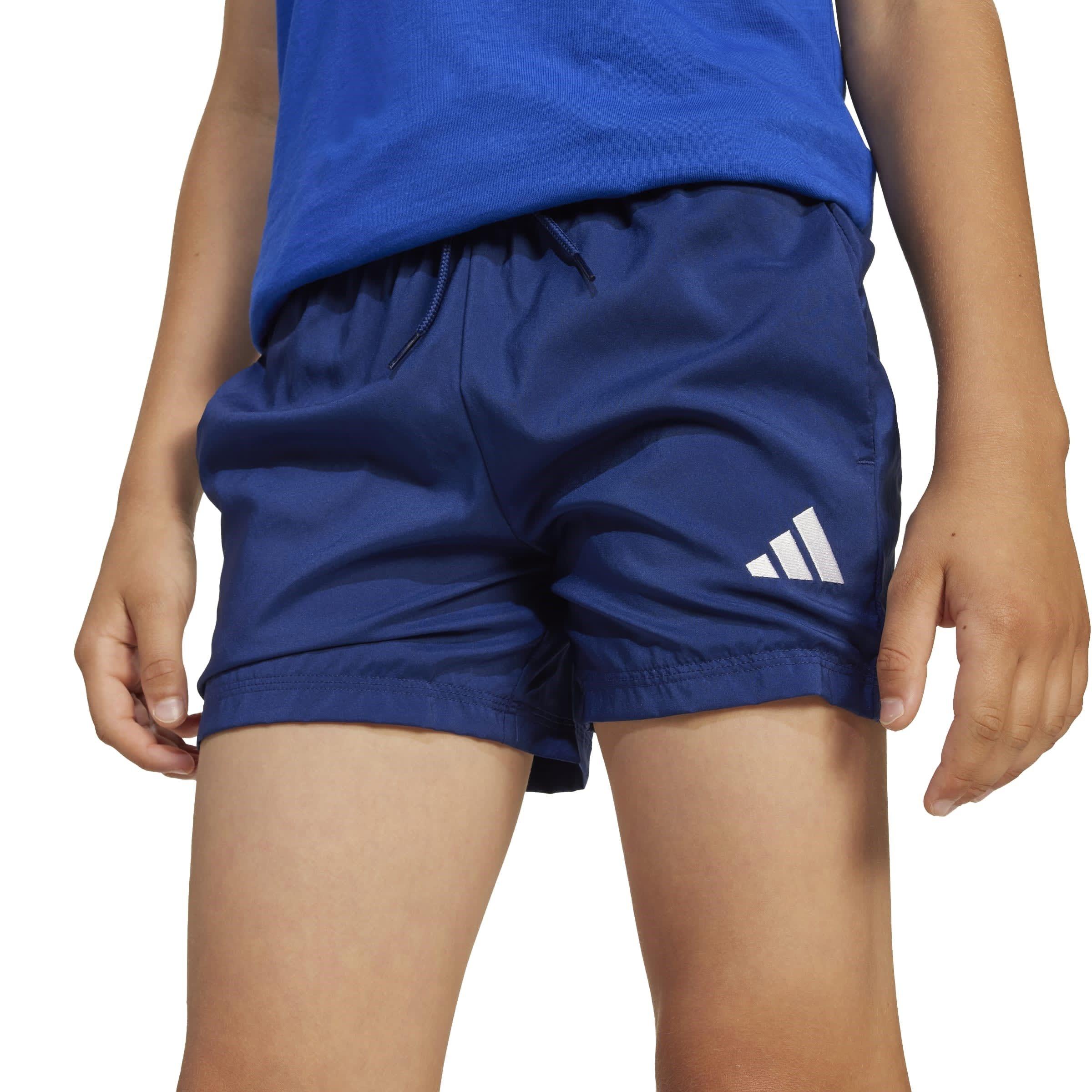 Dark Blue/White - adidas - Essentials Climacool Juniors Shorts - 8